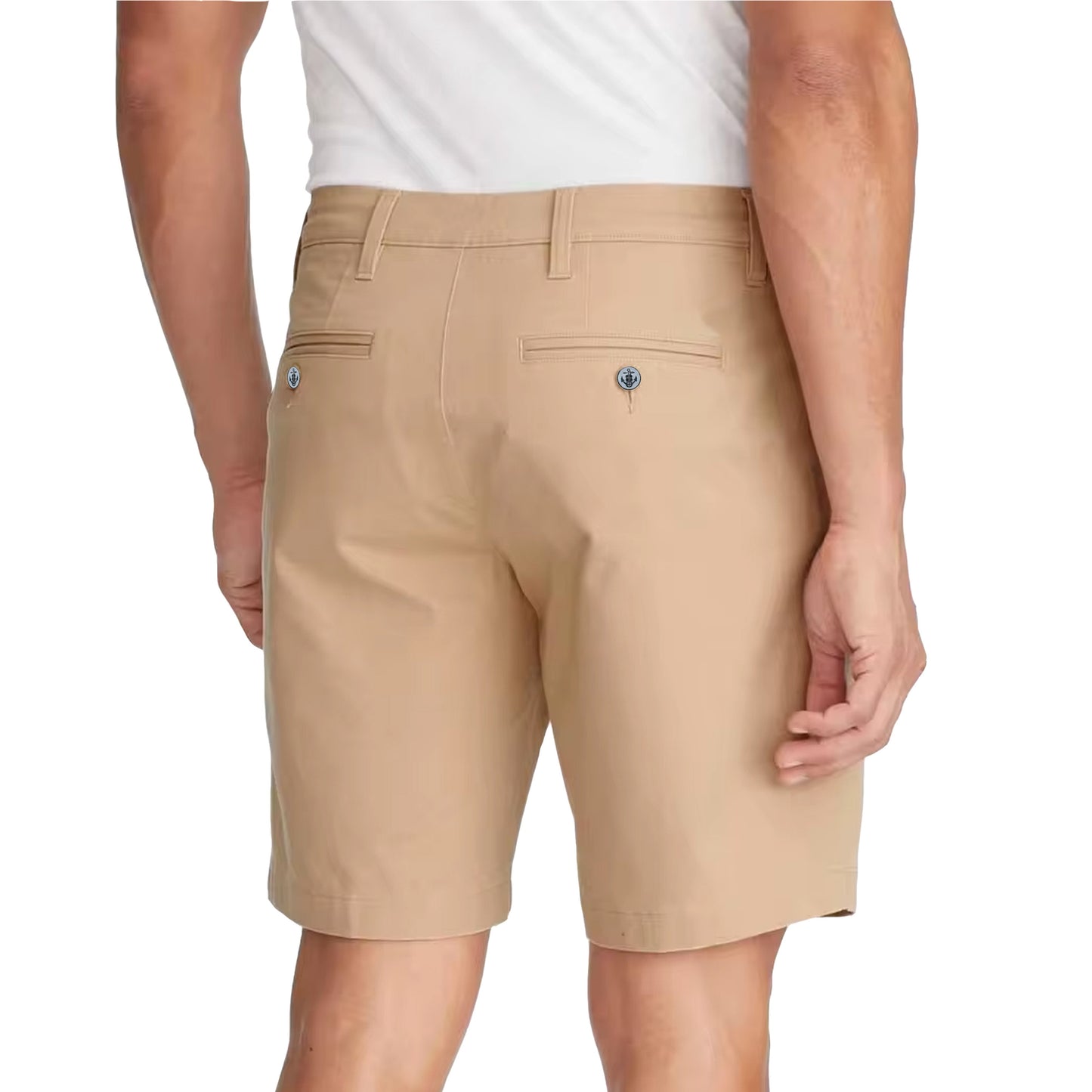 Men's Cotton Stretch Chino Shorts - Black