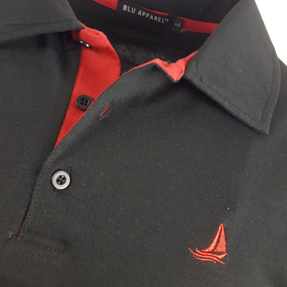 Men's 2 Pack Short Sleeve Polos - Black / Grey