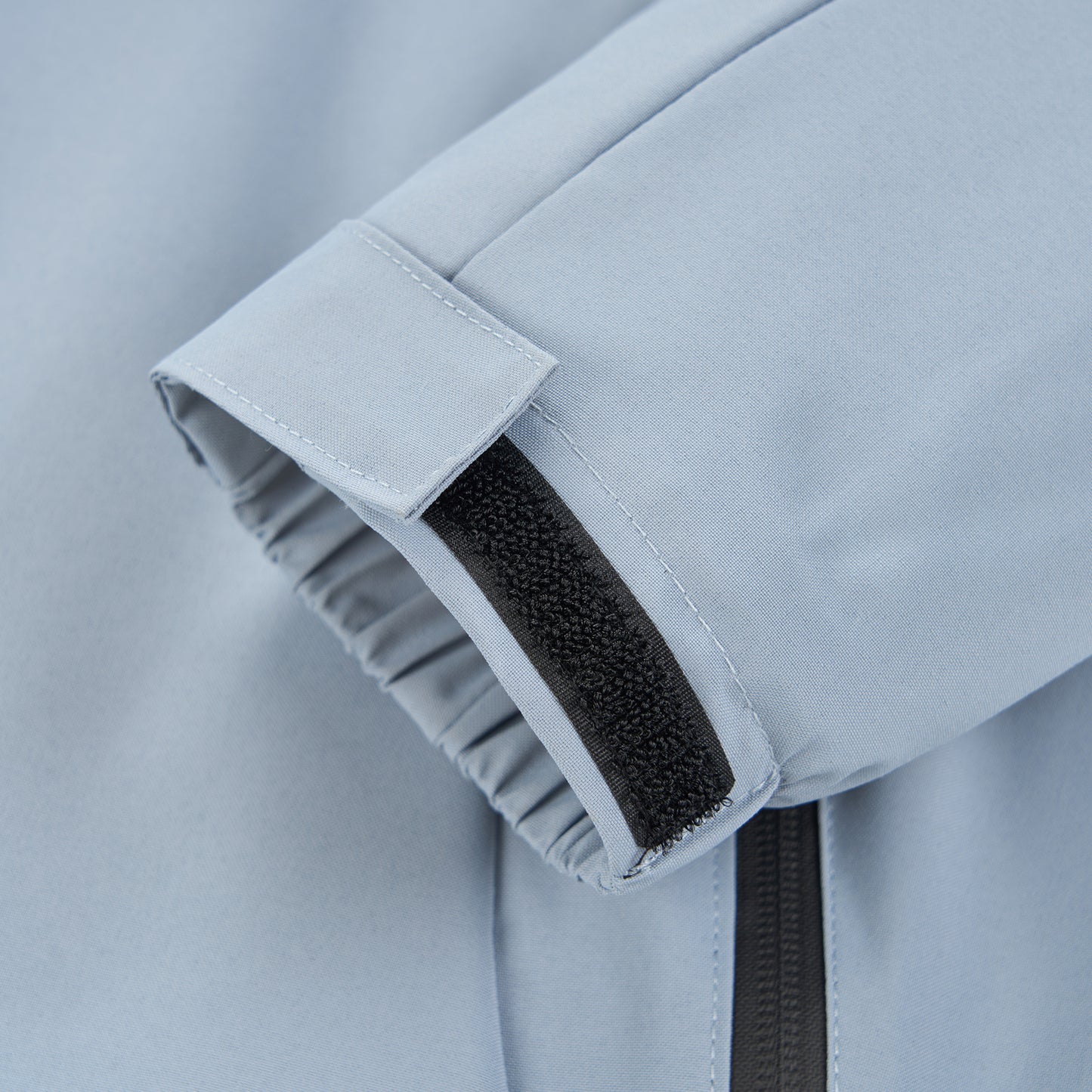 Ladies Mesh Lined Rain Jacket - Smokey Blue