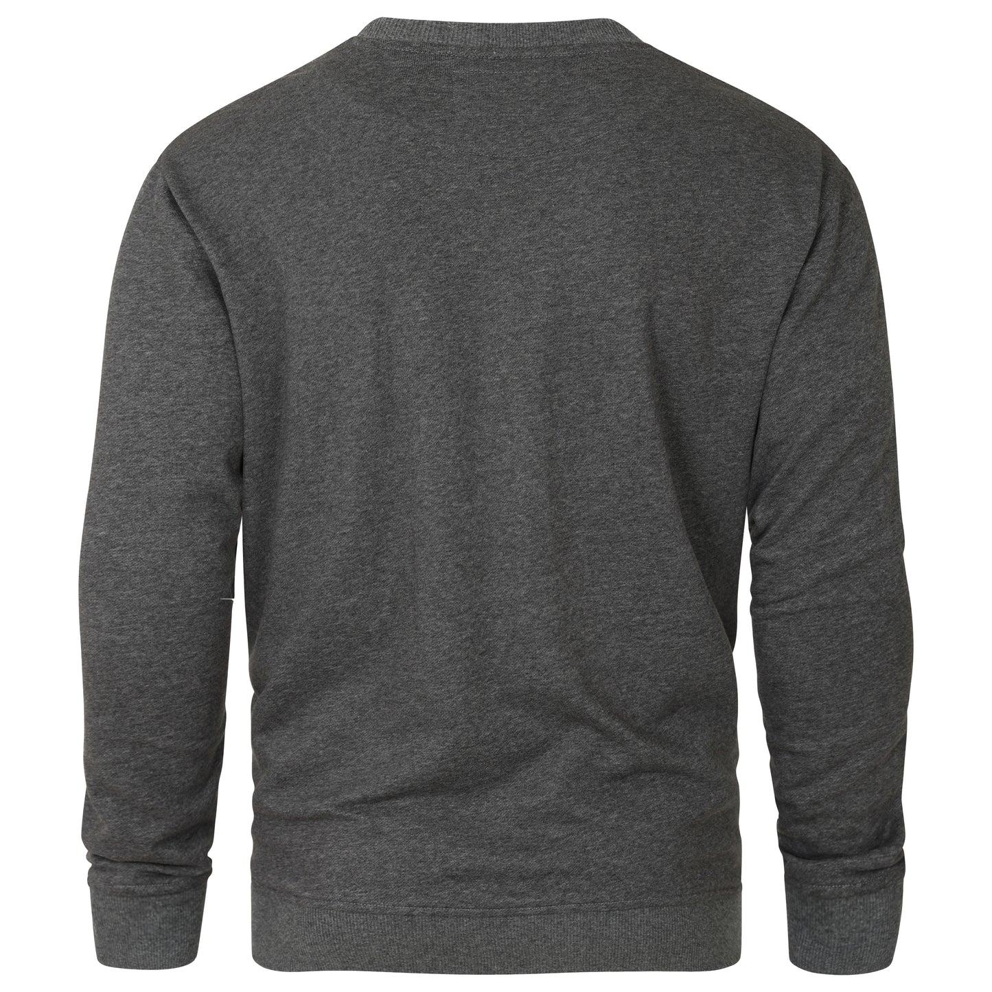 Men's Fleece Lined Crew Sweater - Charcoal Marl