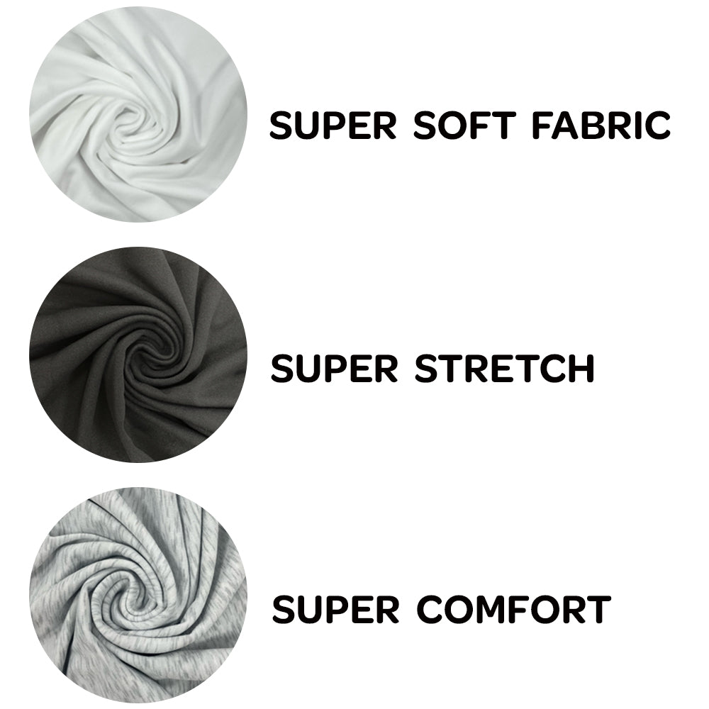3 Pack Wide Strap Seamless V Neck Vest - Black / White / Grey