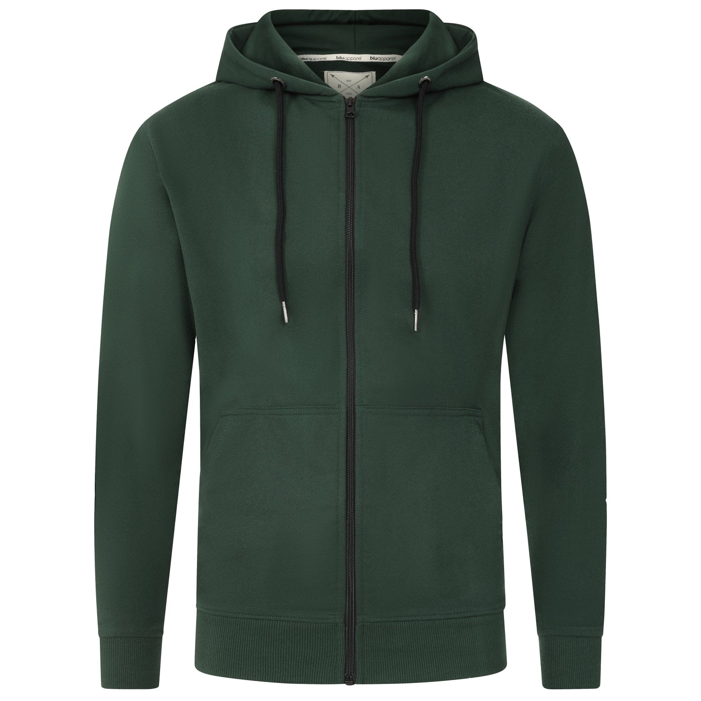 Men's Full Zip Midweight Hoodie - Charcoal