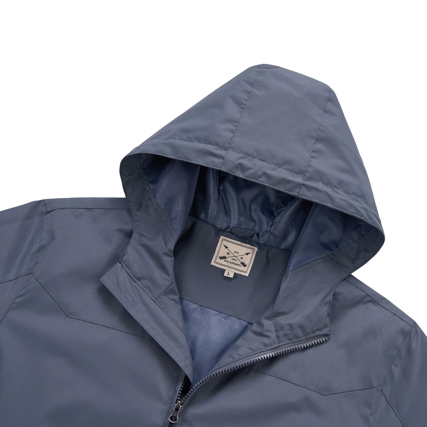 Men's Lightweight Rain Jacket - Grey