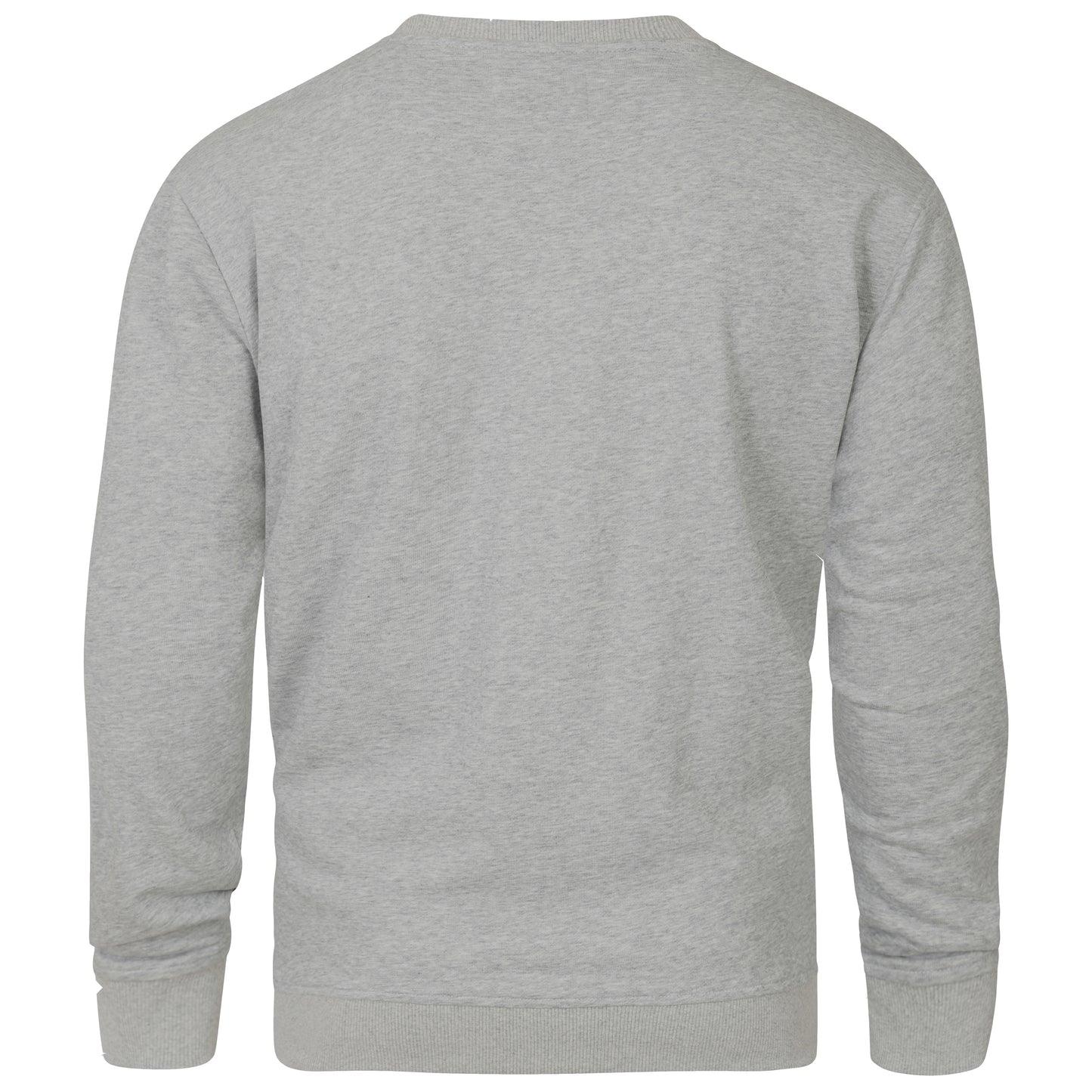Men's Fleece Lined Crew Sweater - Grey Marl