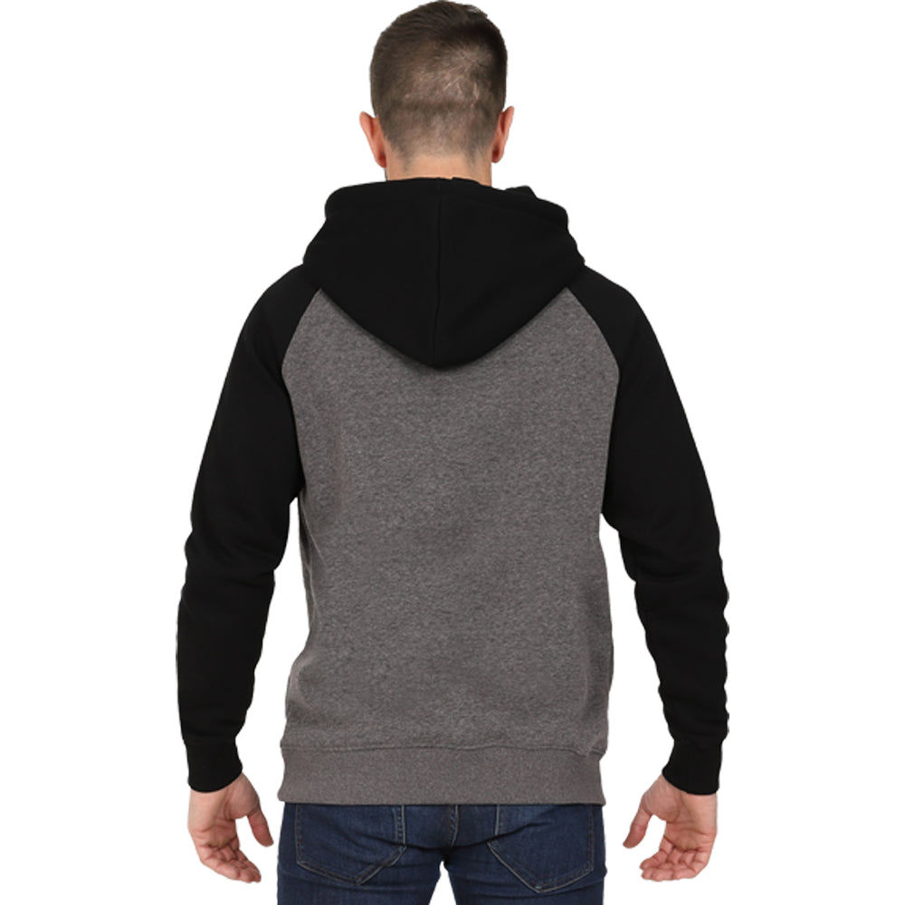 Men's Overhead Baseball Hoodie - Black / Charcoal