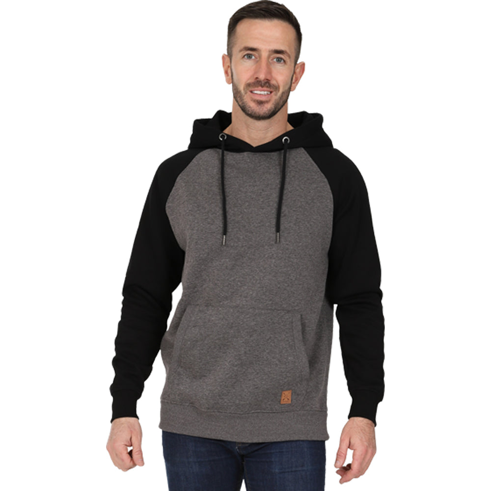 Men's Overhead Baseball Hoodie - Black / Charcoal