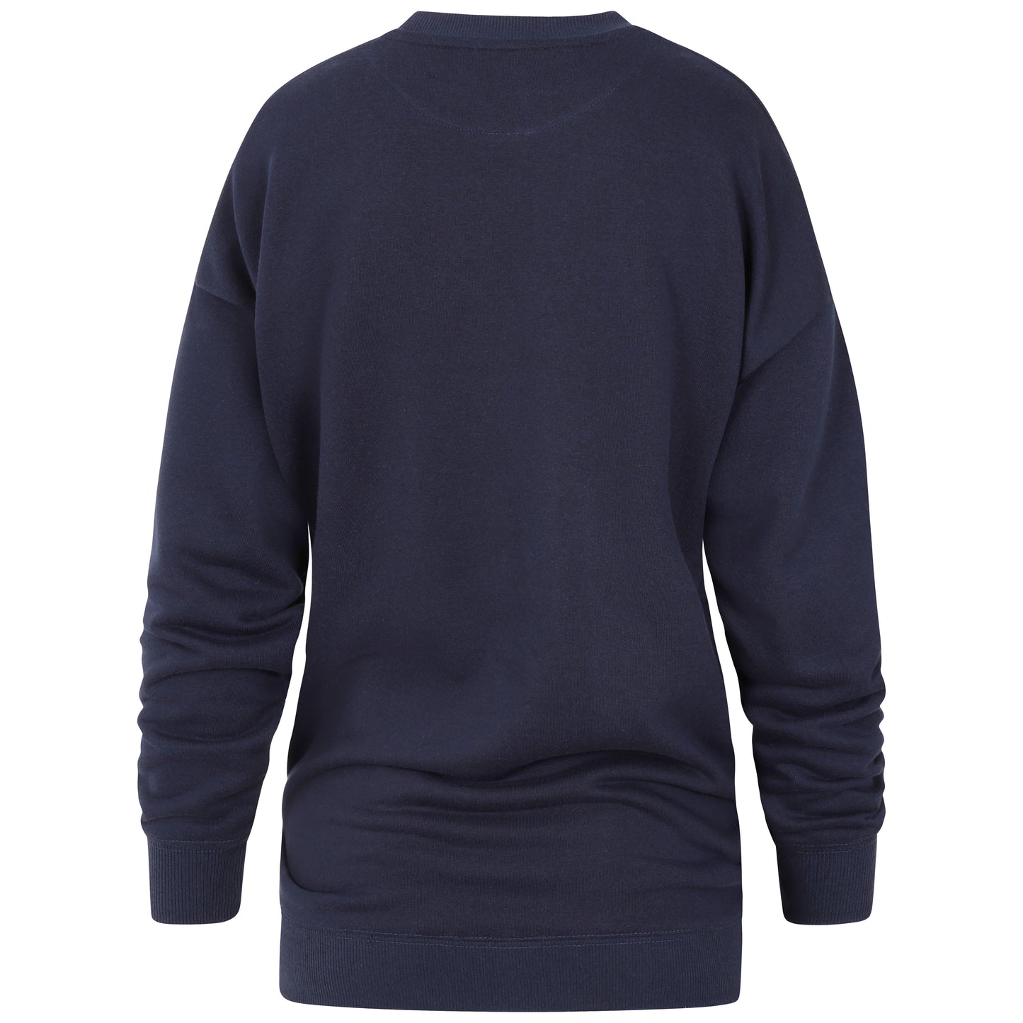 Ladies Oversized Crew Neck Sweater - Navy