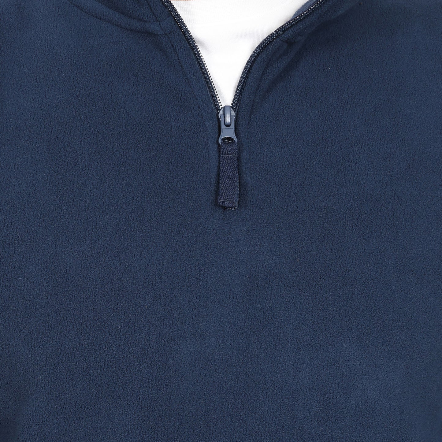 Mens 1/4 Zip Fleece Jumper - Navy