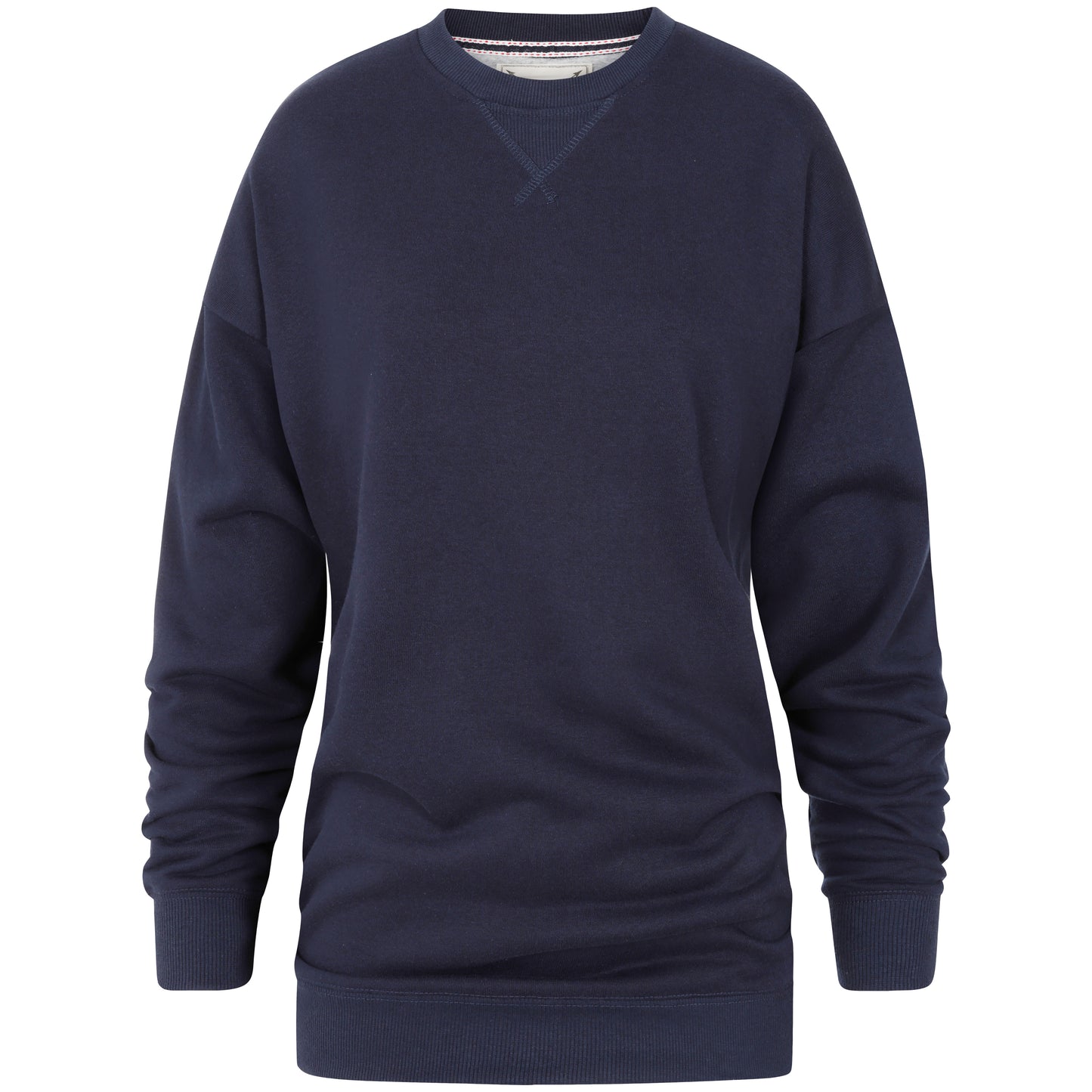 Ladies Oversized Crew Neck Sweater - Navy
