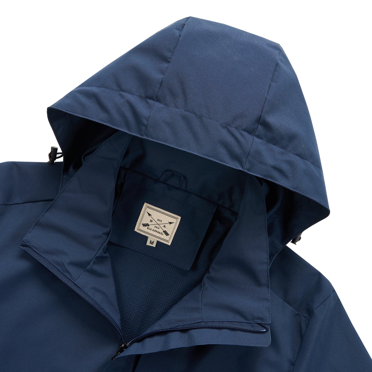 Men's Mesh Lined Rain Jacket - Navy