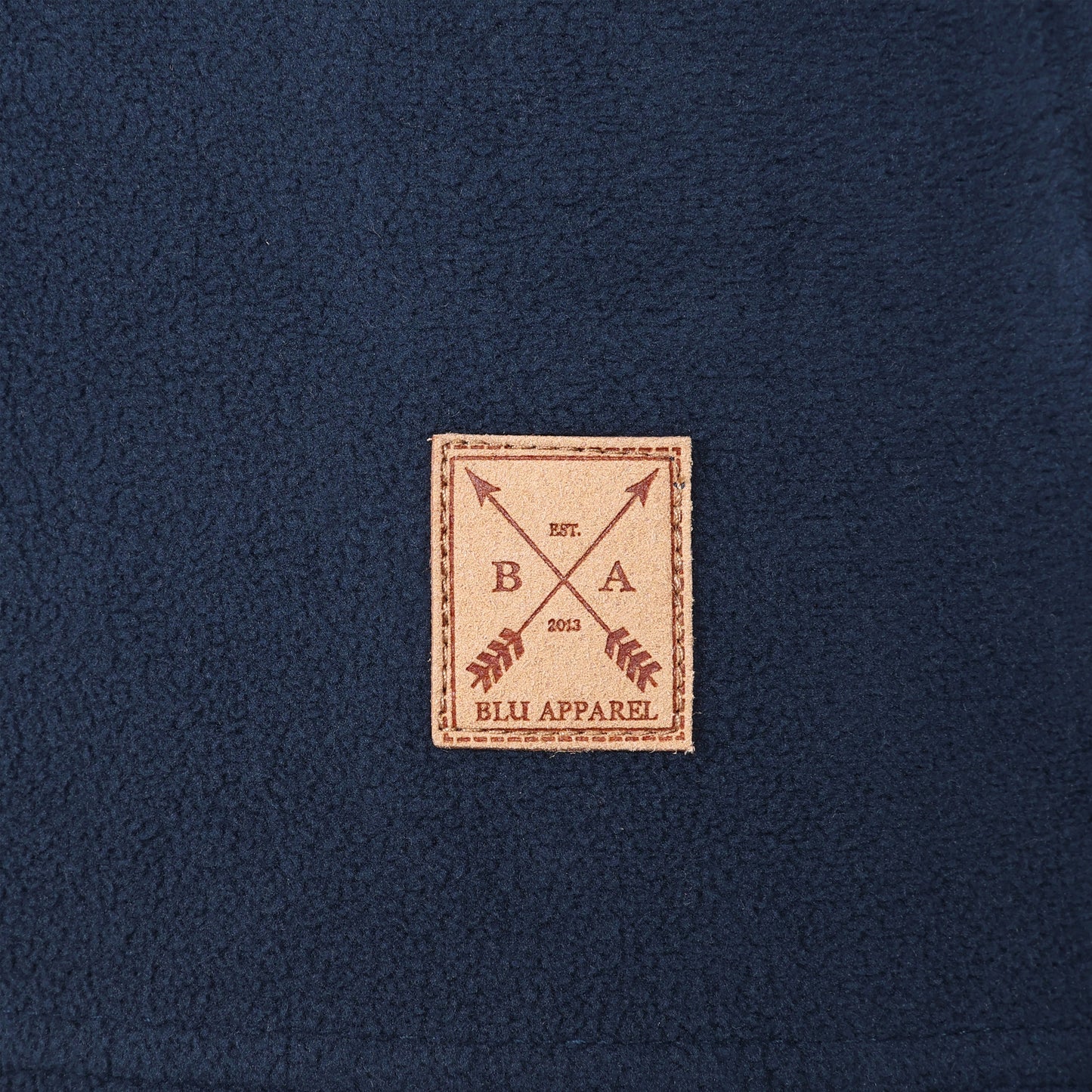 Ladies 1/4 Zip Fleece Jumper - Navy