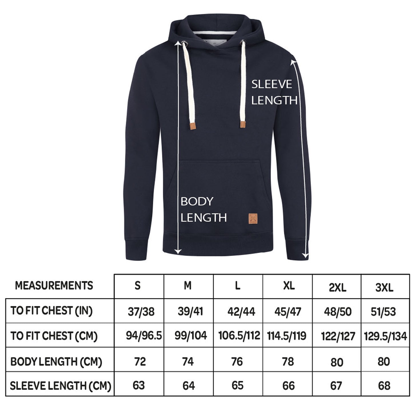 Men's Overhead Fleece Hoodie - Navy