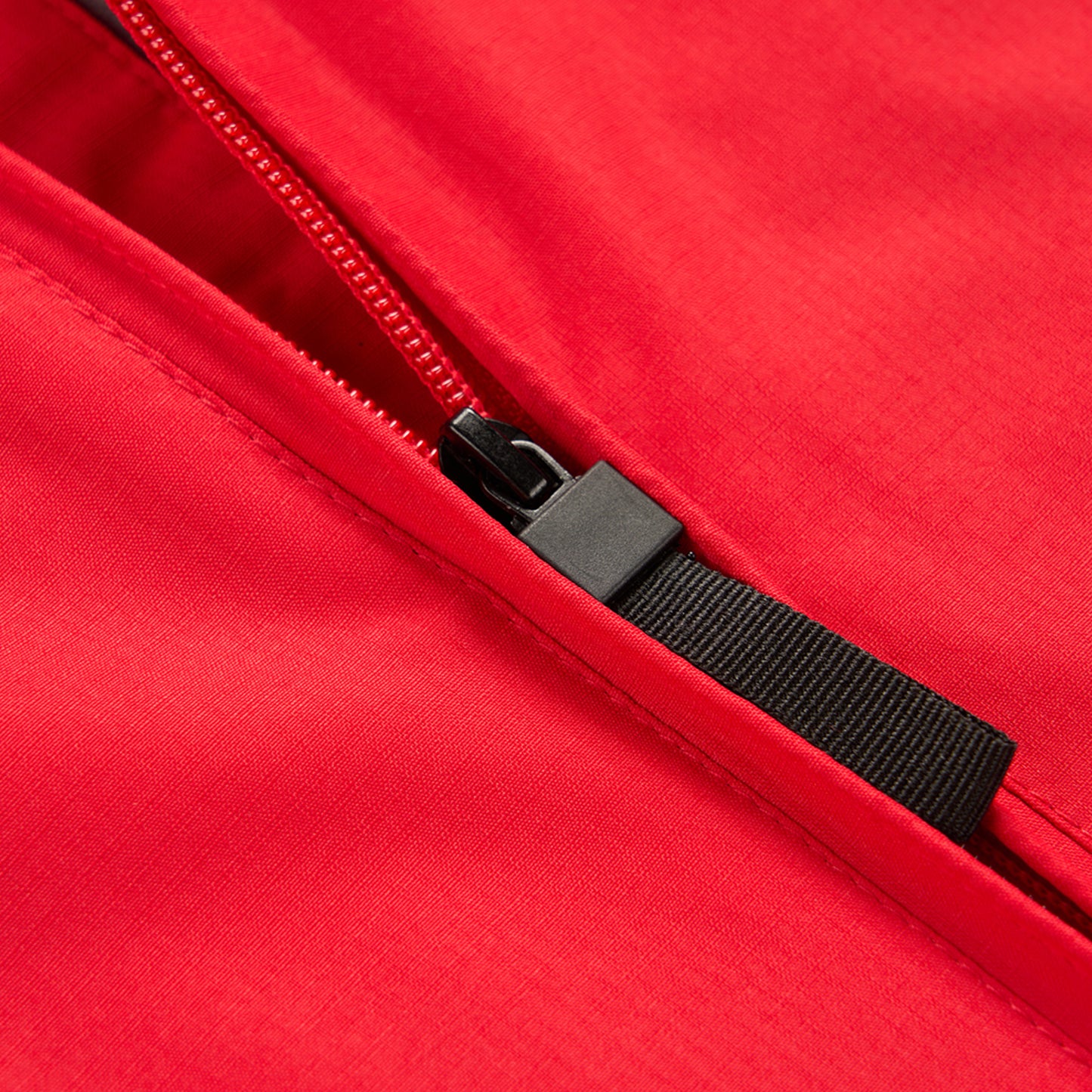 Kids Fleece Lined Waterproof Rain Jacket - Red