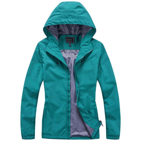 Ladies Waterproof Rain Jacket - Teal