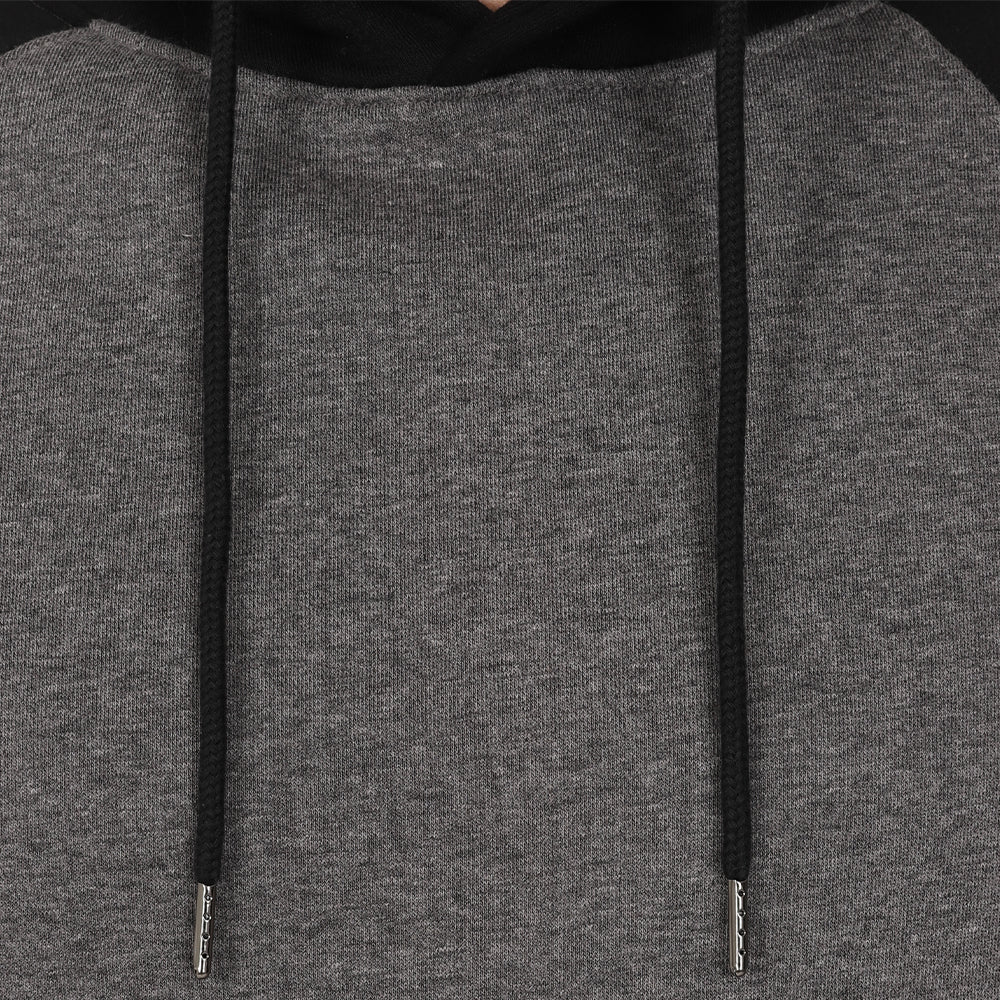 Men's Overhead Baseball Hoodie - Black / Charcoal
