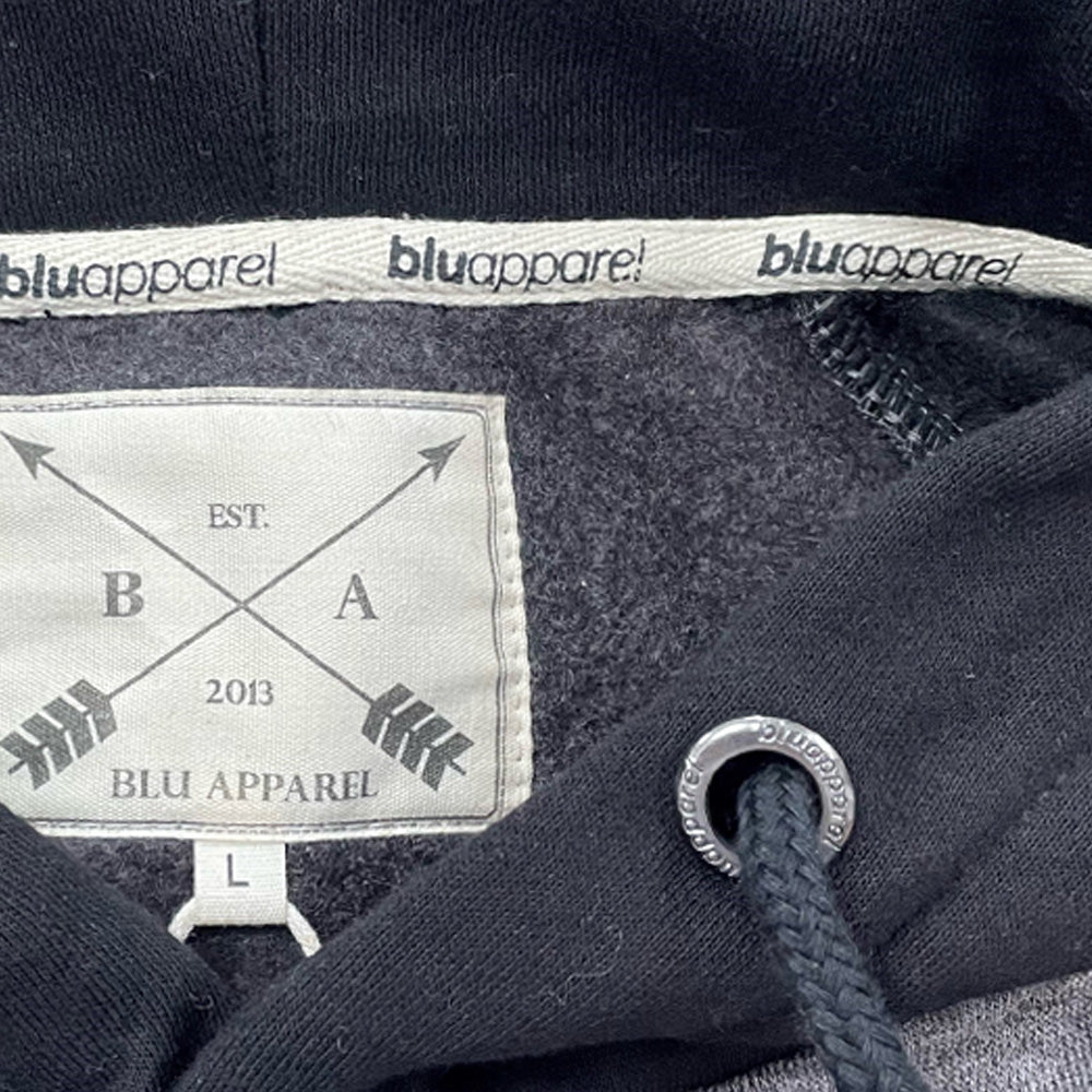Men's Overhead Baseball Hoodie - Black / Charcoal