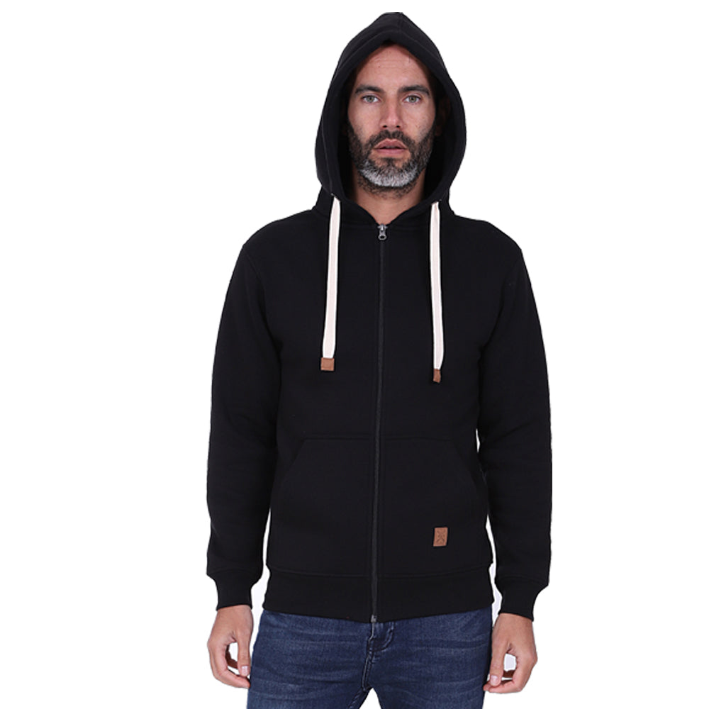 Men's Full Zip Fleece Hoodie - Navy