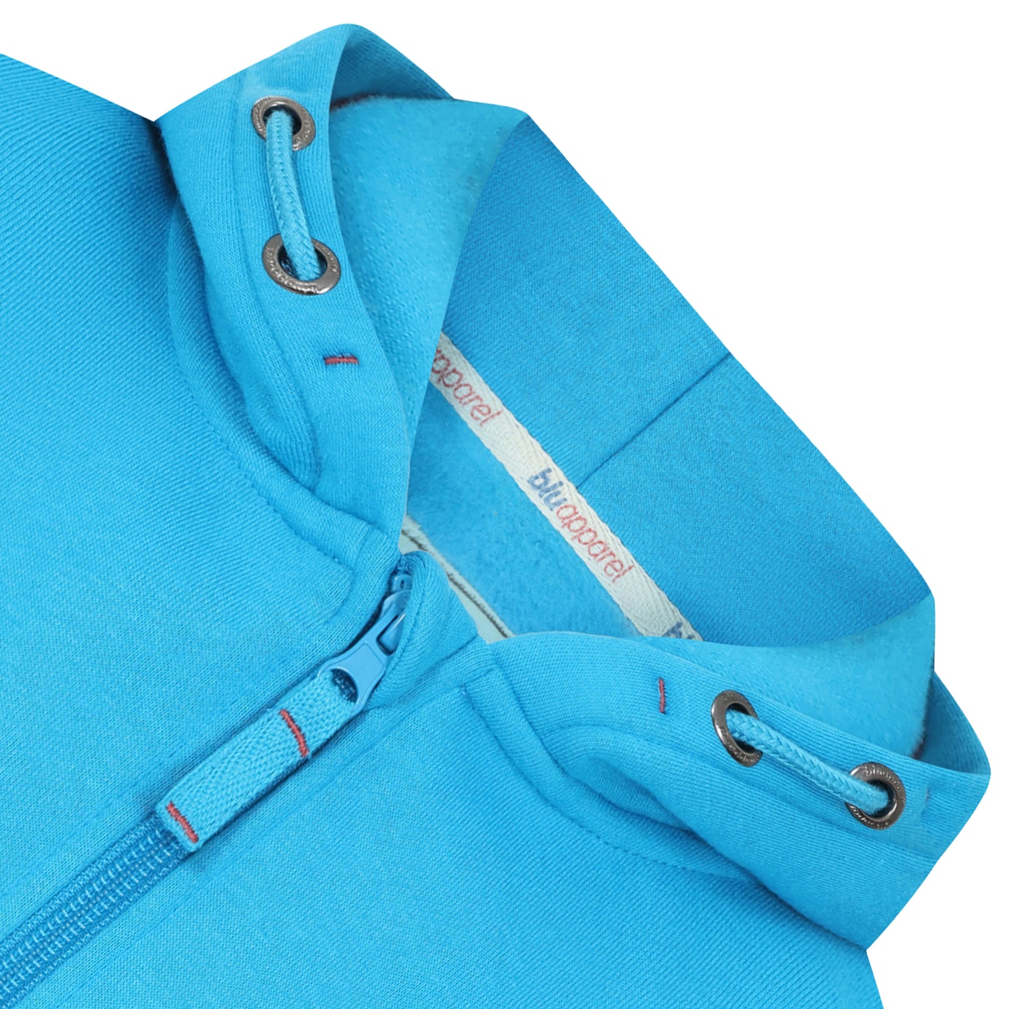 Kids Full Zip Fleece Lined Hoodie - Cobalt