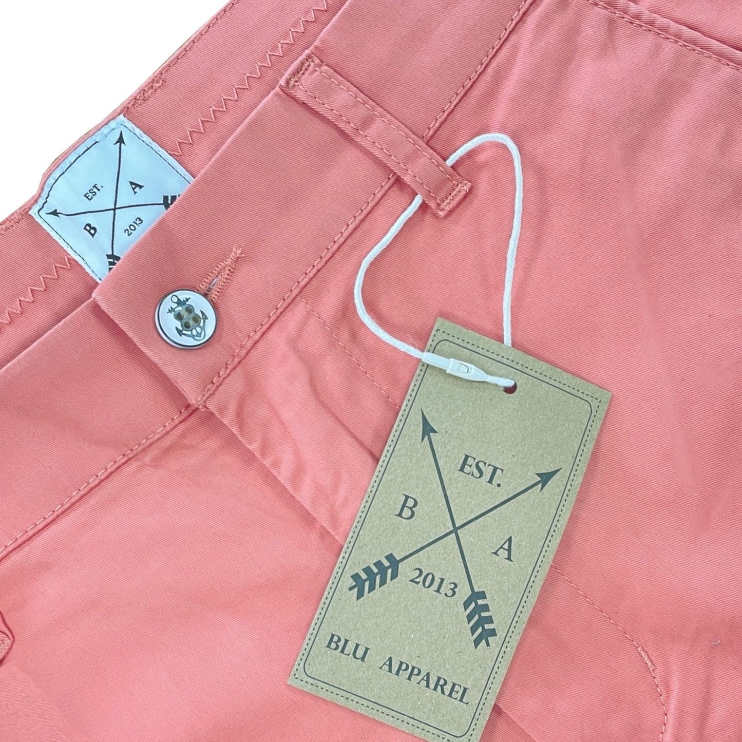Men's Cotton Stretch Chino Shorts - Terracotta