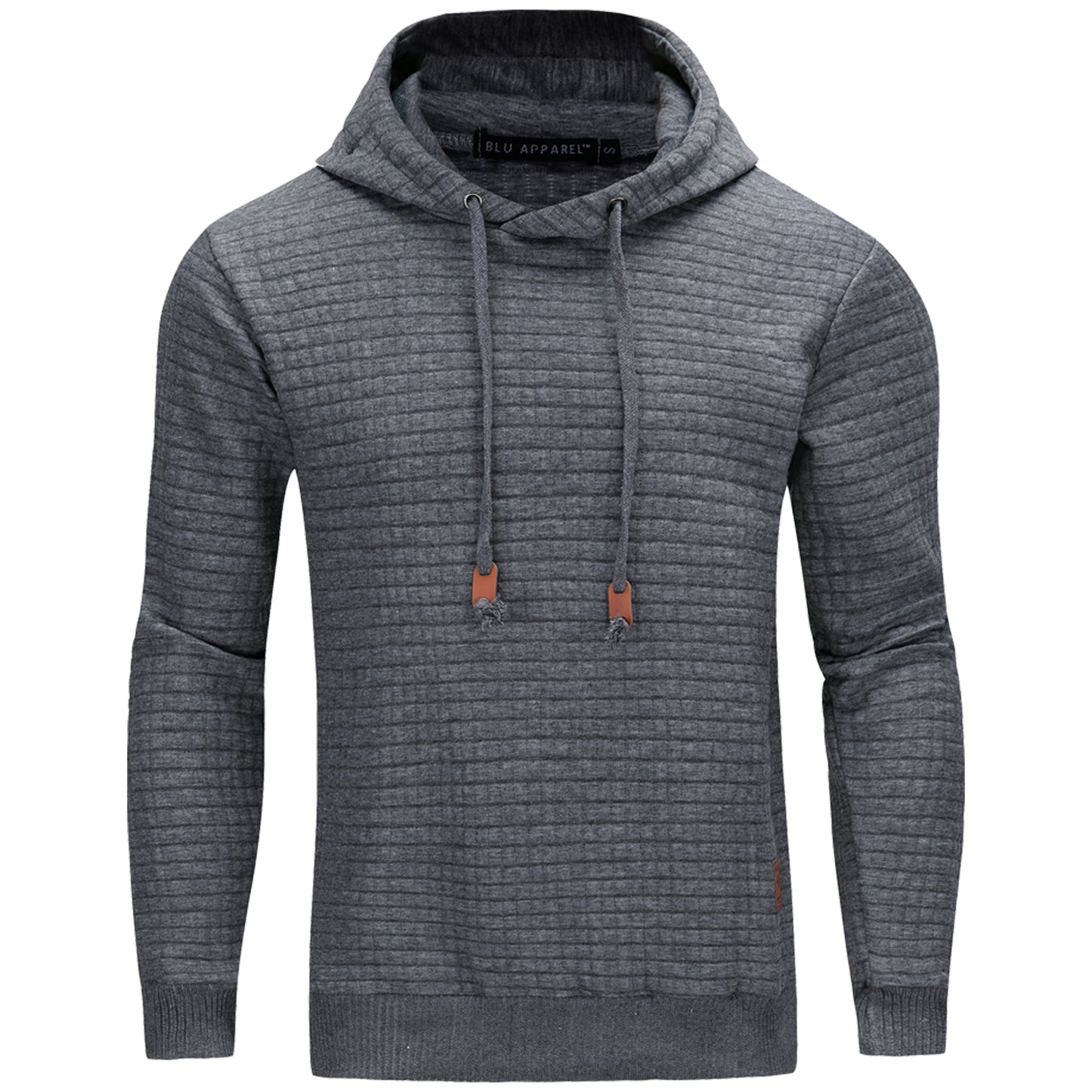 Men's Overhead Textured Hoodie - Charcoal