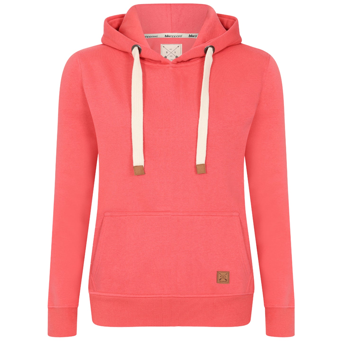 Ladies Fleece Lined Overhead Hoodie - Navy