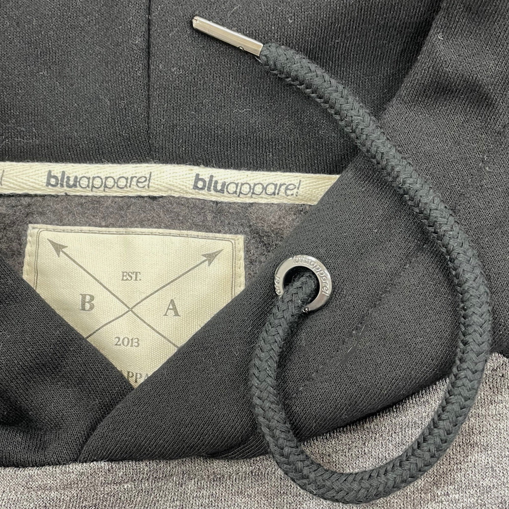 Men's Overhead Baseball Hoodie - Black / Charcoal