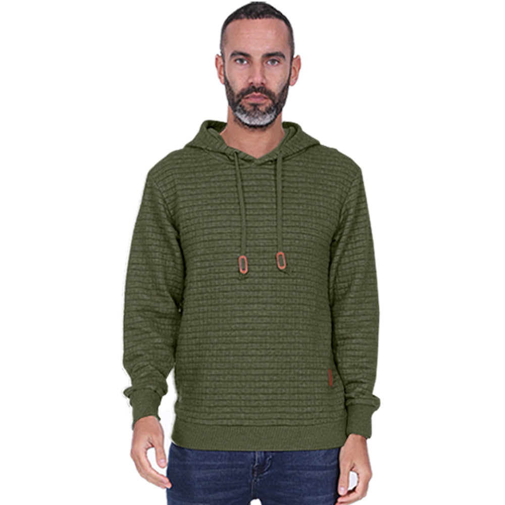 Men's Overhead Textured Hoodie - Charcoal