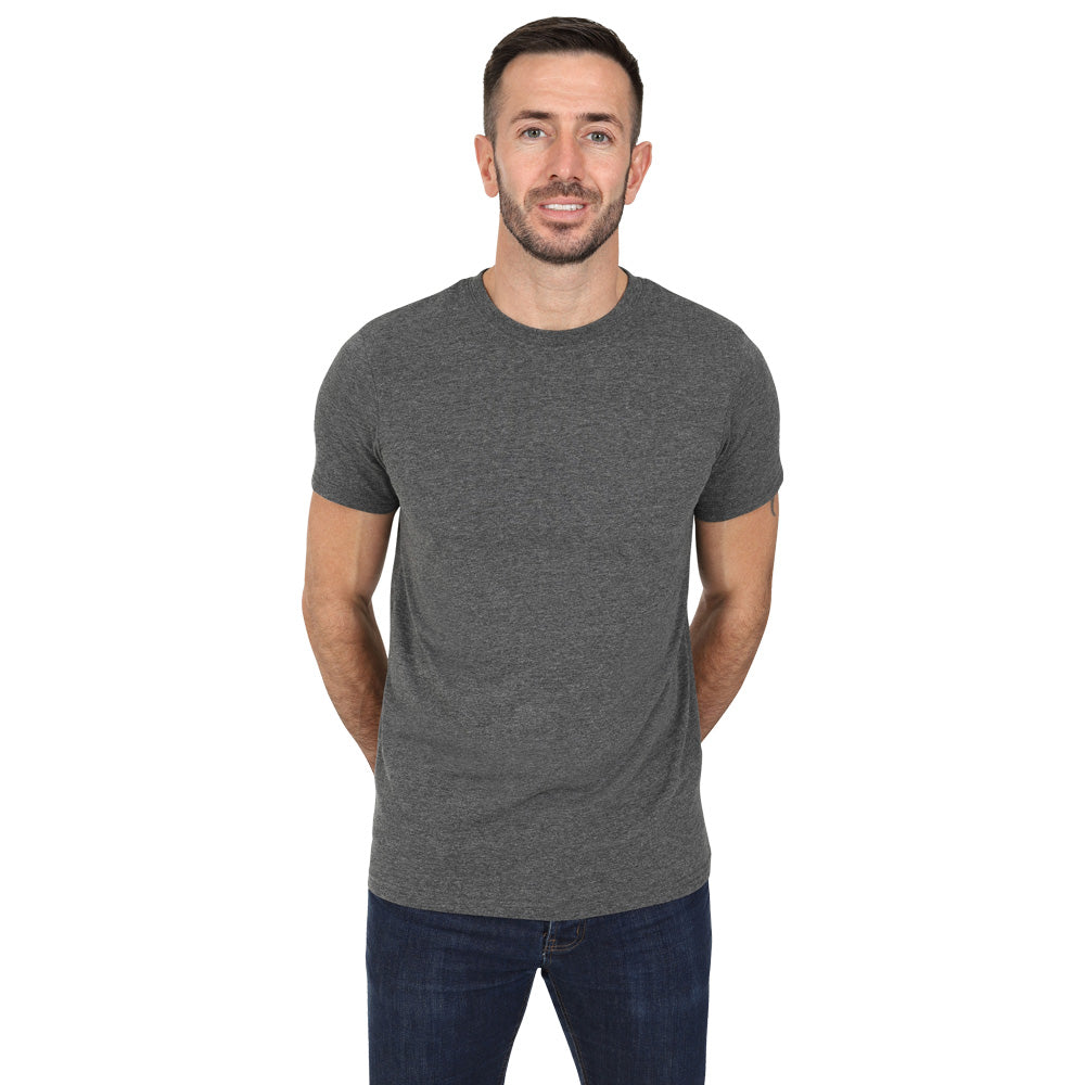 Men's 5 Pack Crew Neck Plain T-Shirt - Mixed Colours