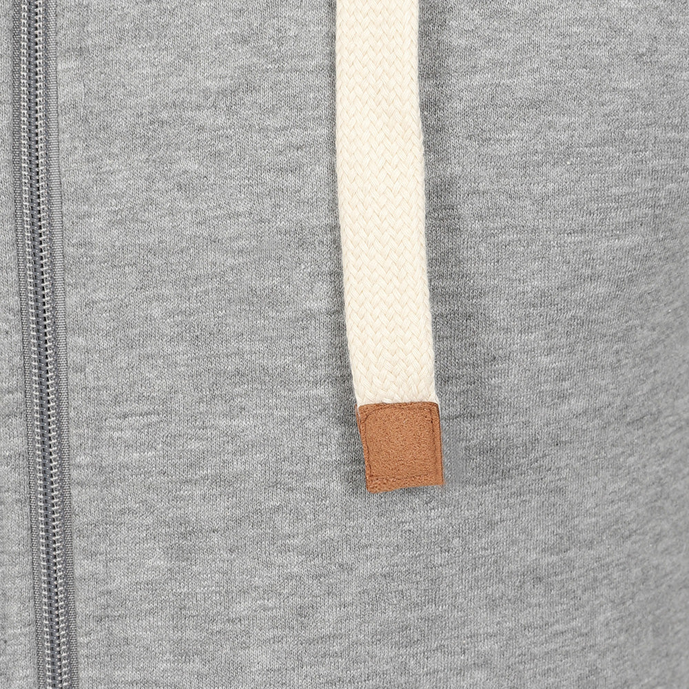 Men's Full Zip Fleece Hoodie - Charcoal