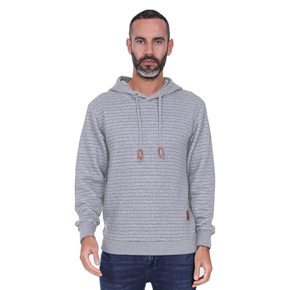 Men's Overhead Textured Hoodie - Charcoal