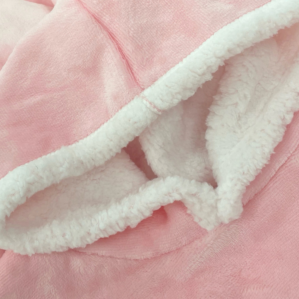 Oversized Hooded Blanket - Black