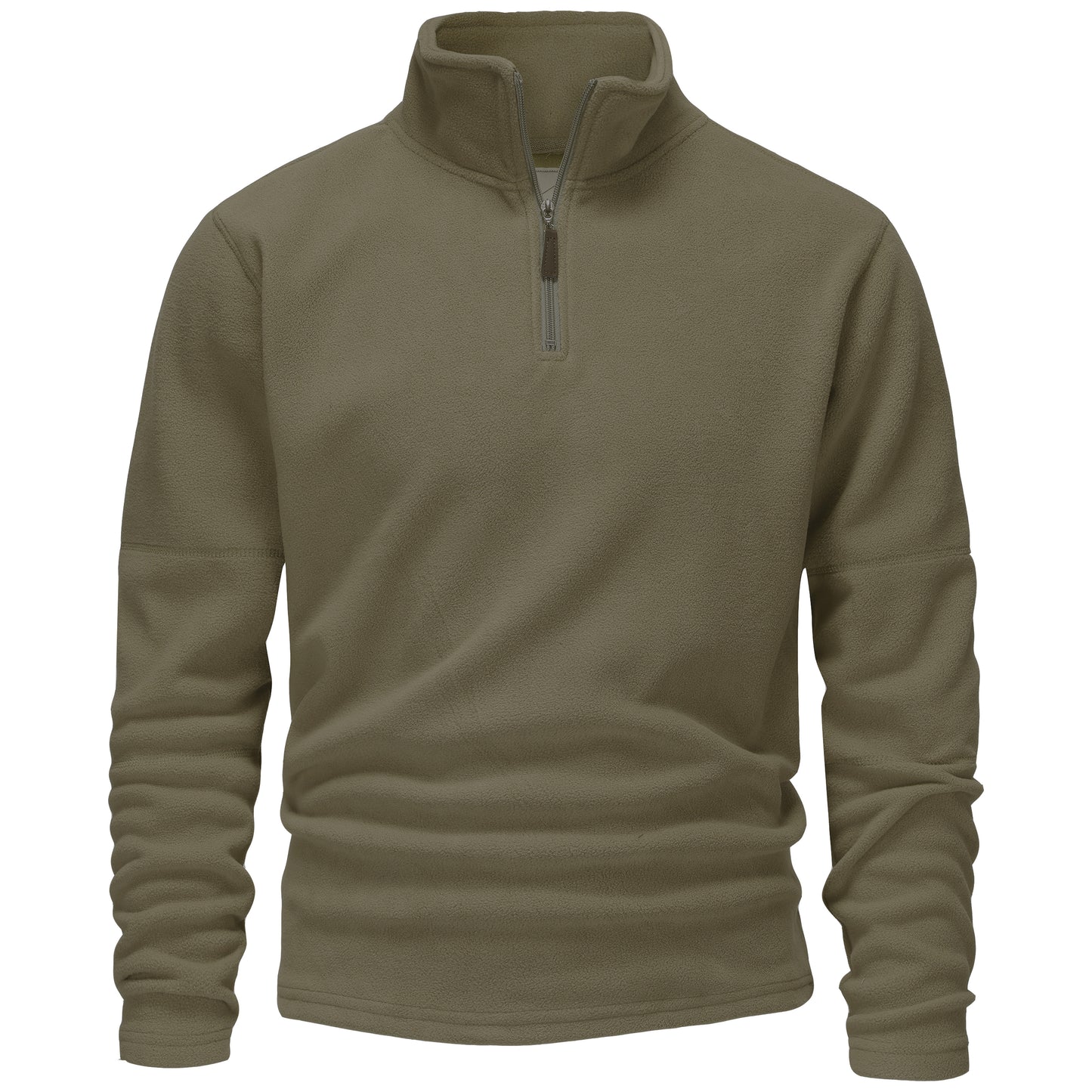 Mens 1/4 Zip Fleece Jumper - Grey
