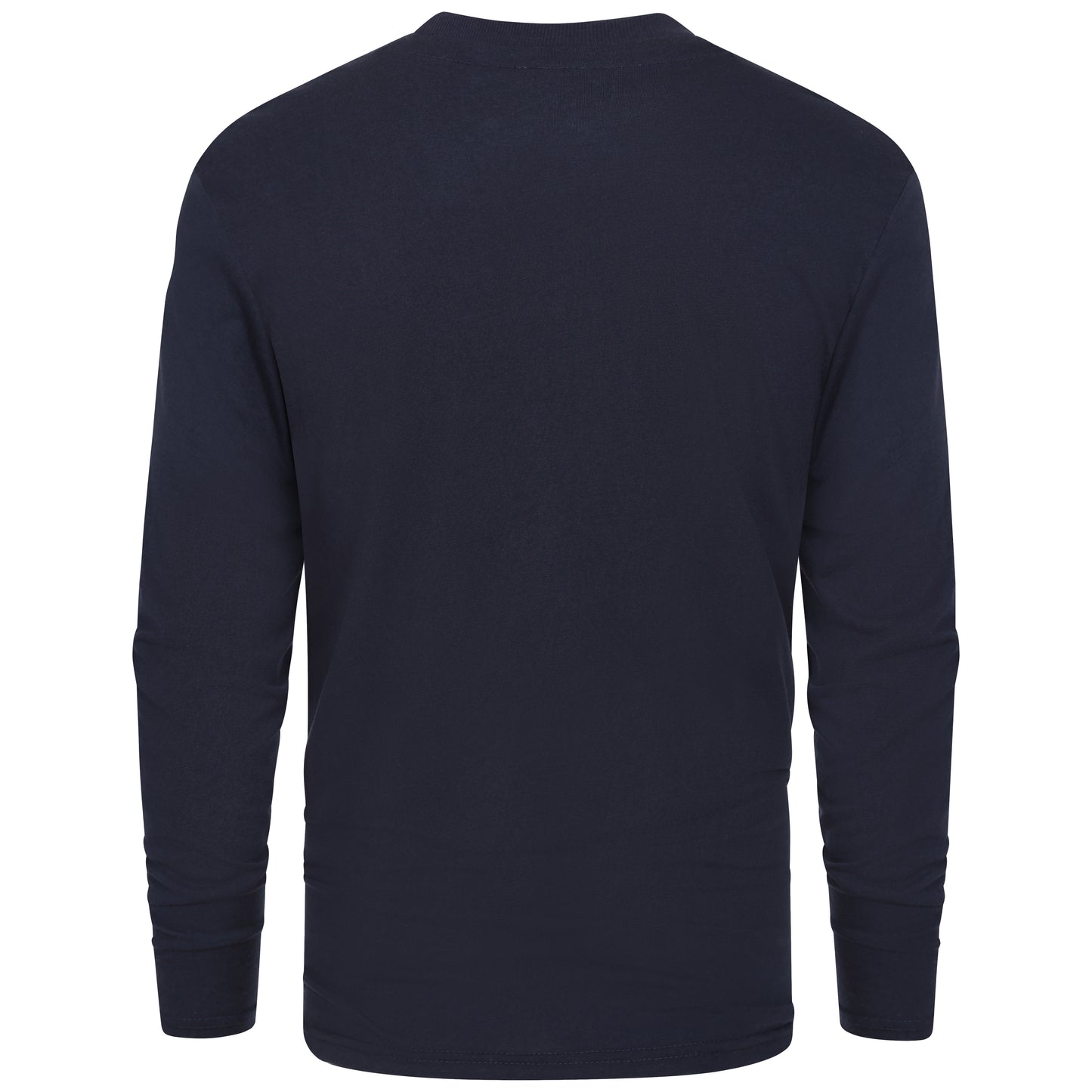 Men's 3 Pack Plain Long Sleeve Crew Neck T-Shirts