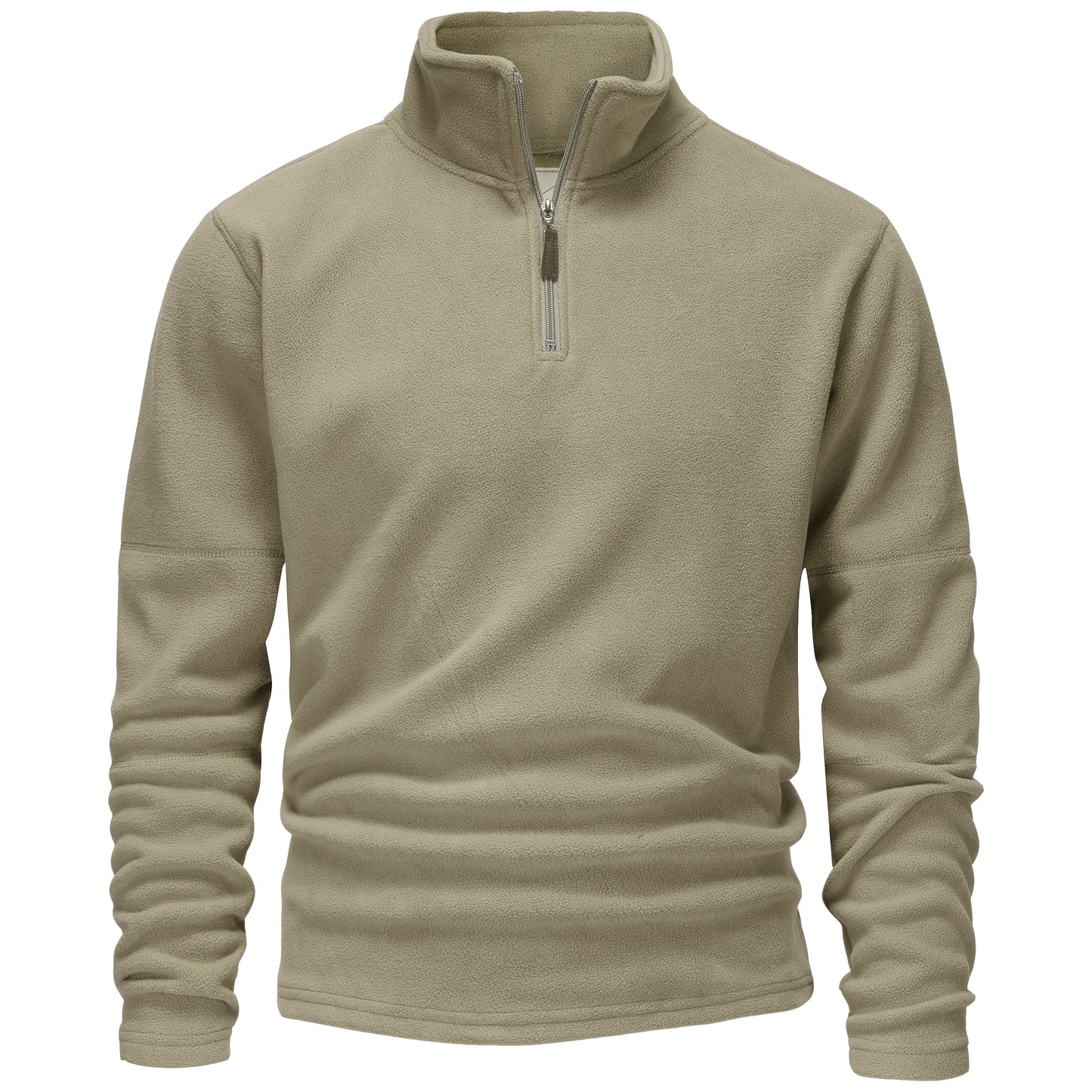 Mens 1/4 Zip Fleece Jumper - Grey