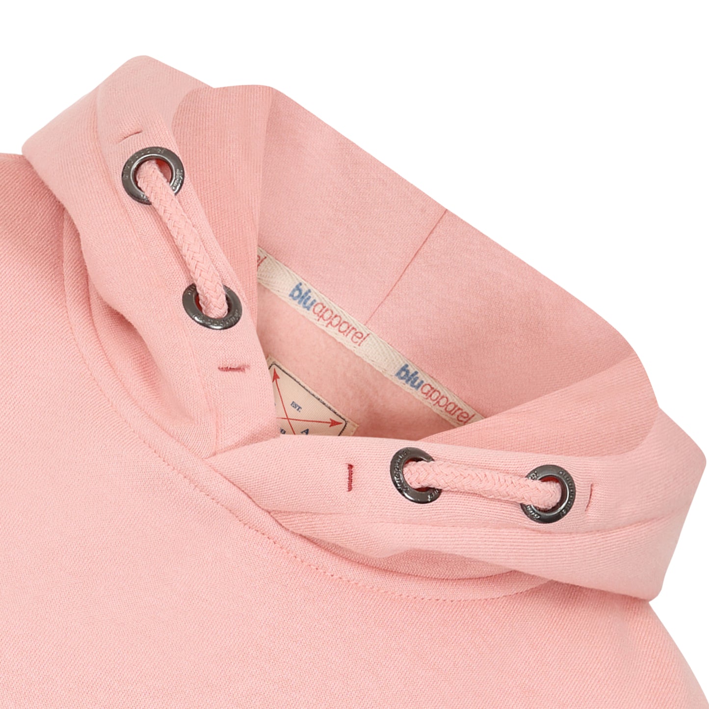 Kids Overhead Fleece Lined Hoodie - Pink