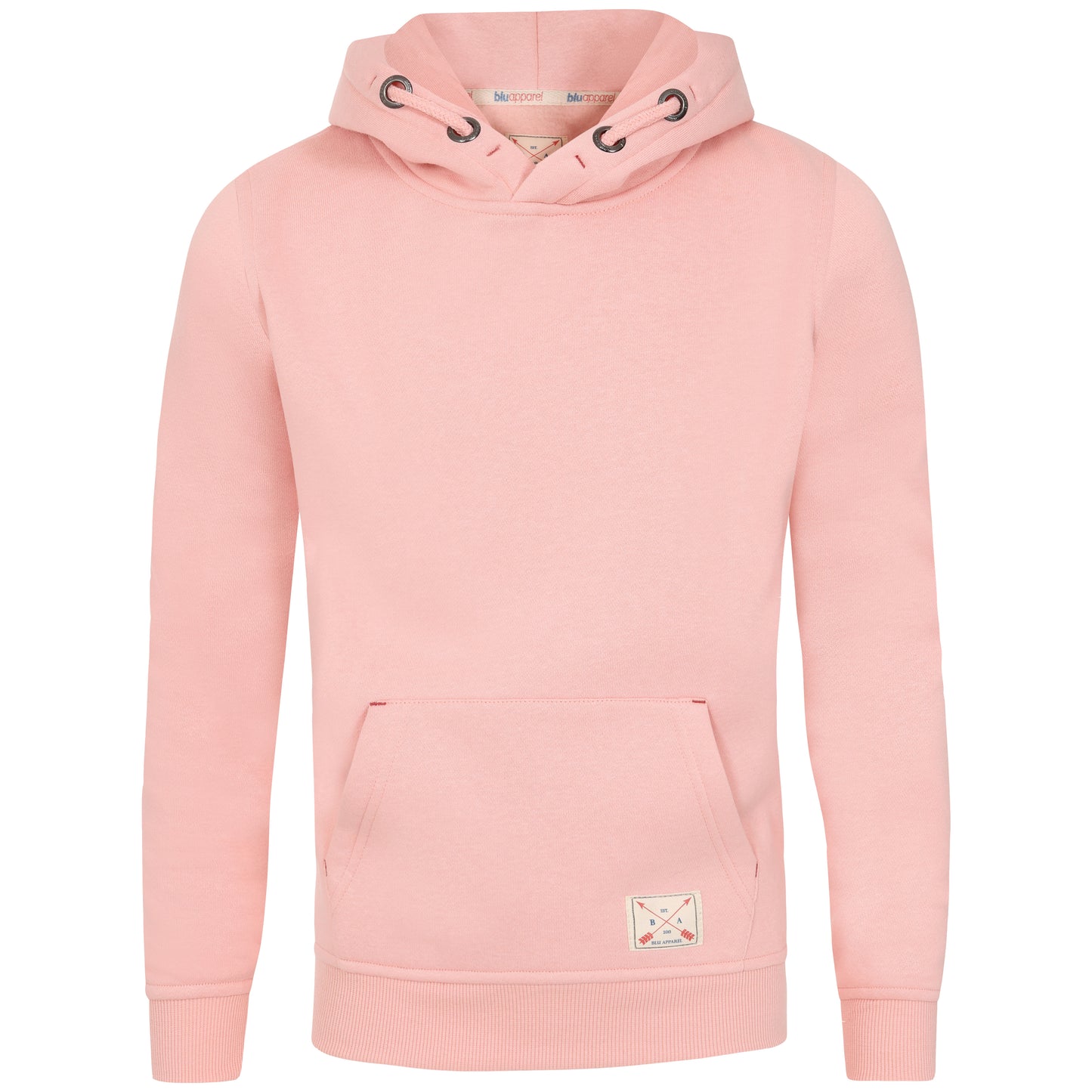 Kids Overhead Fleece Lined Hoodie - Cobalt