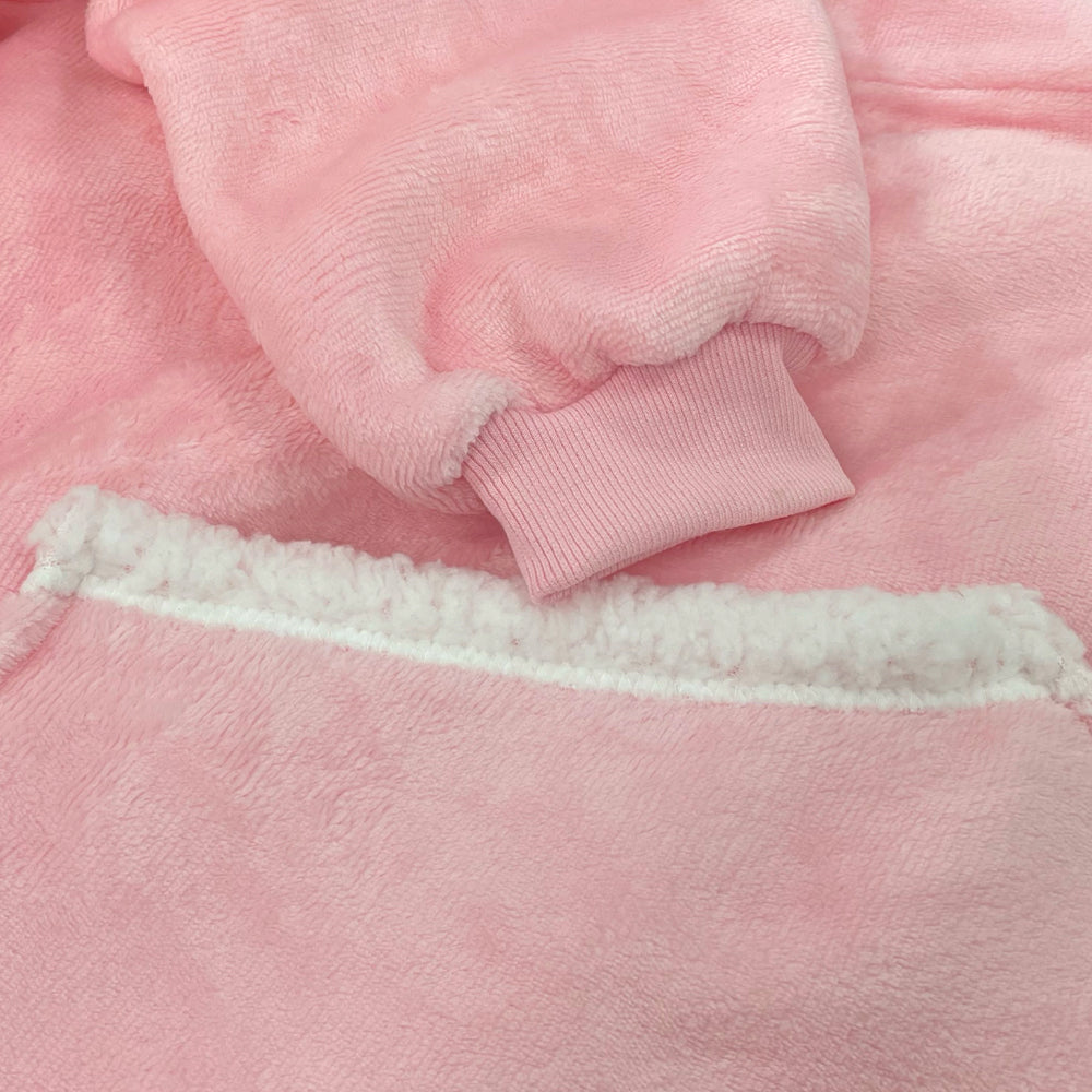 Oversized Hooded Blanket - Black