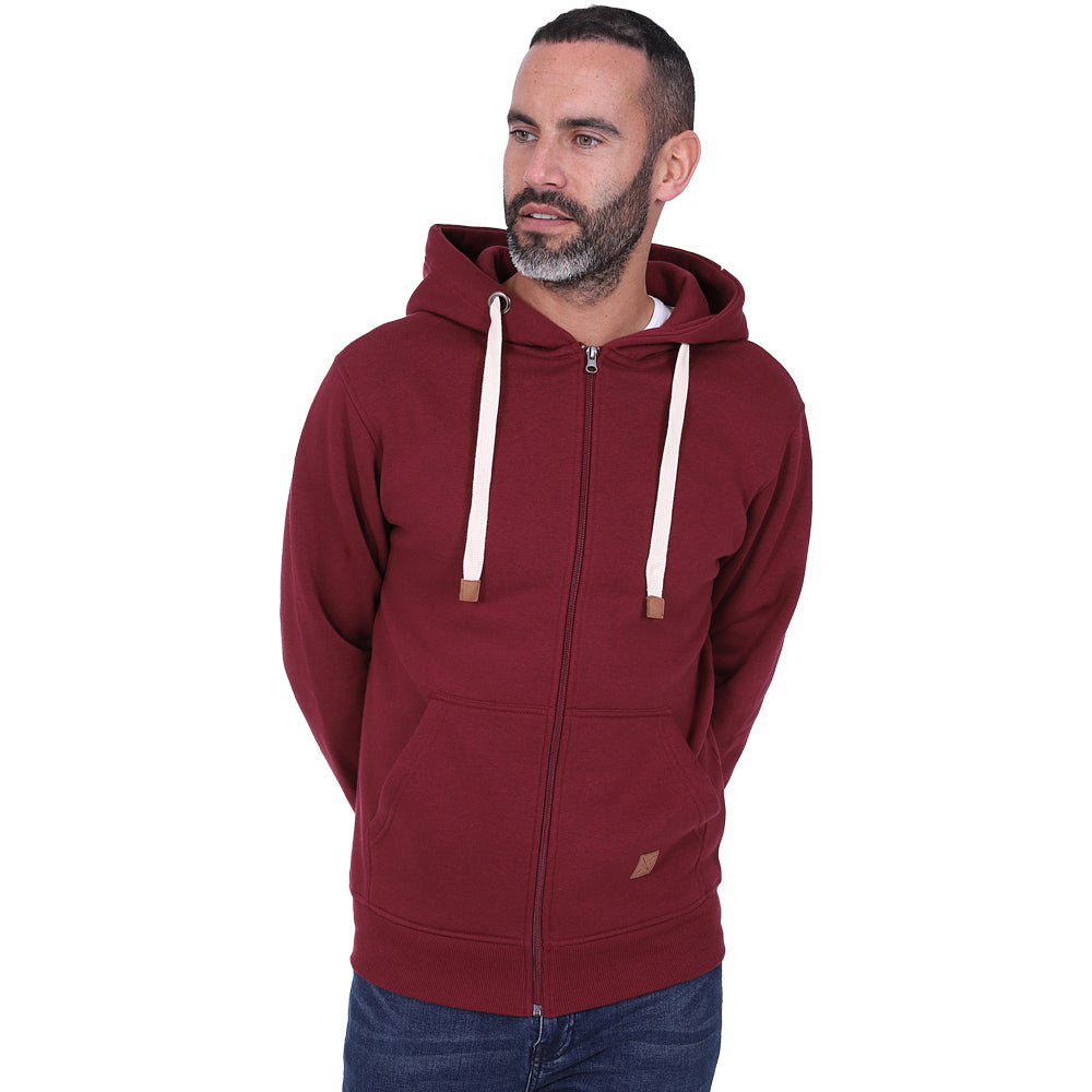 Men's Full Zip Fleece Hoodie - Navy