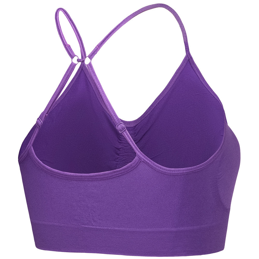 3 Pack Seamless Multi Fasten Comfort Bra - Aqua / Pink / Lilac