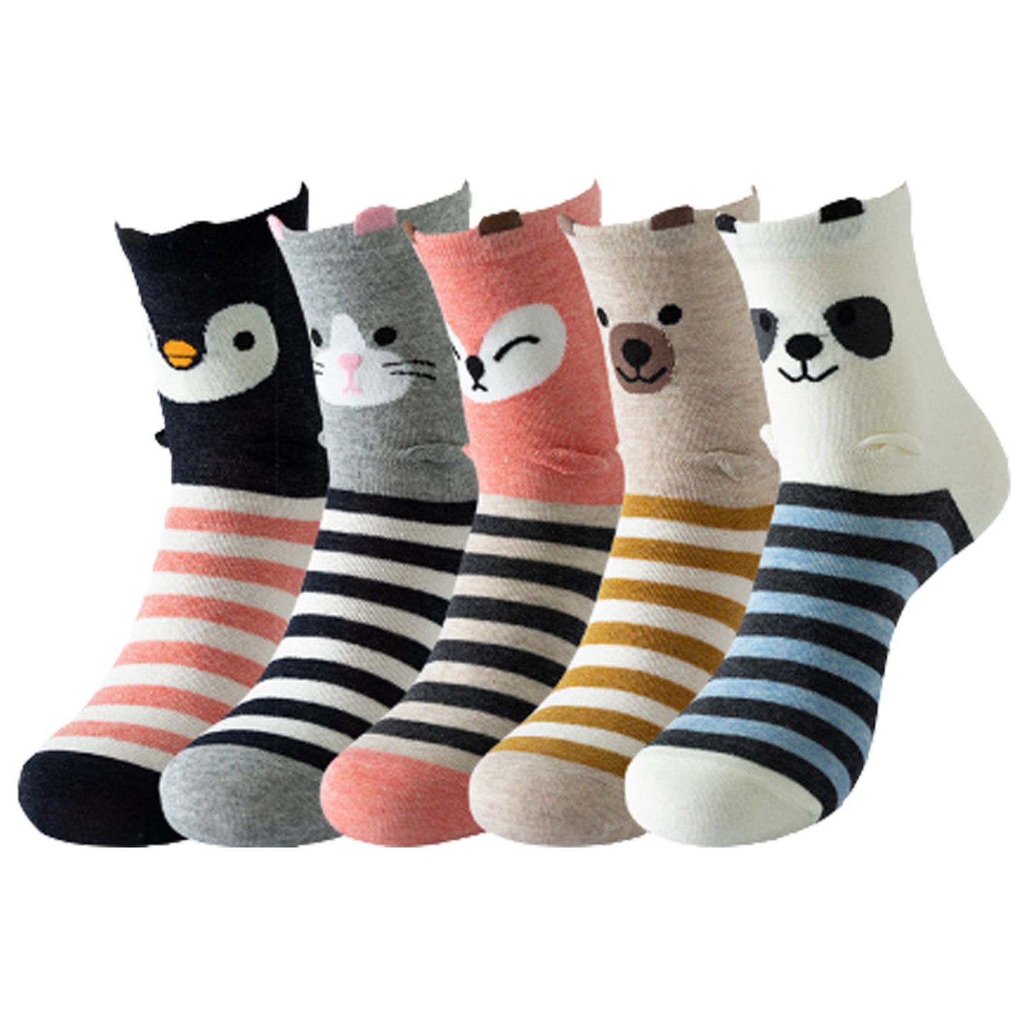 5 Pack Novelty Animal Socks
