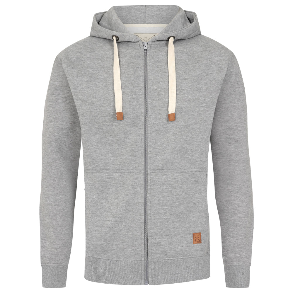 Men's Full Zip Fleece Hoodie - Charcoal