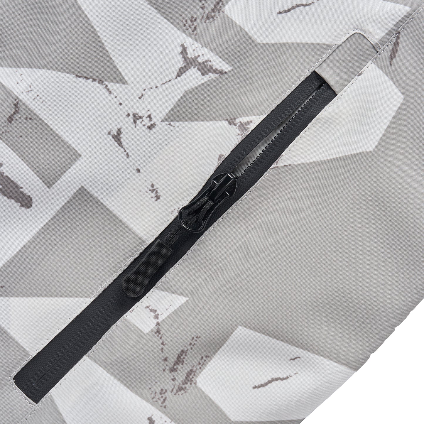 Men’s Padded Waterproof Camo Coat - White