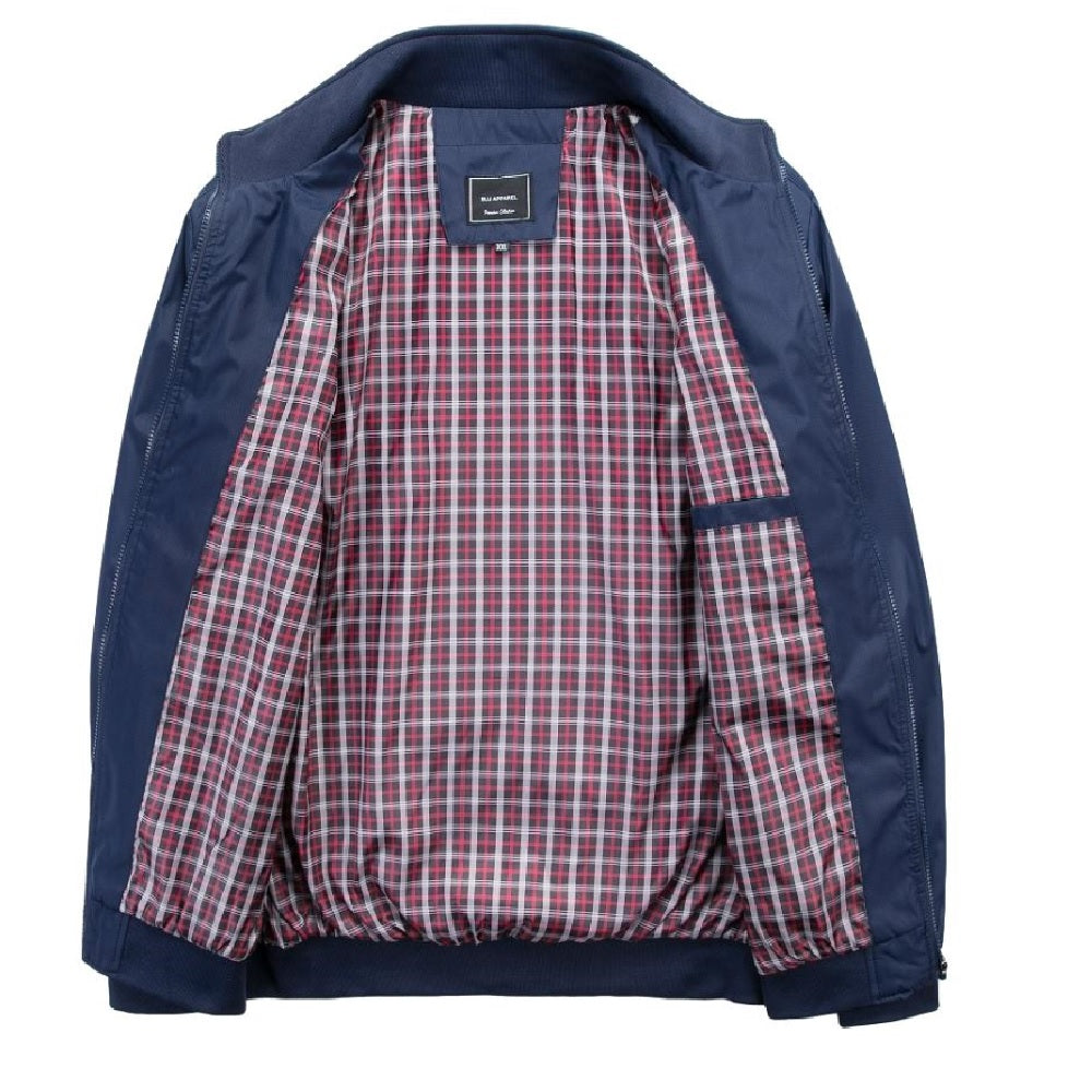 Falcon Harrington Jacket - Navy - Blu Apparel