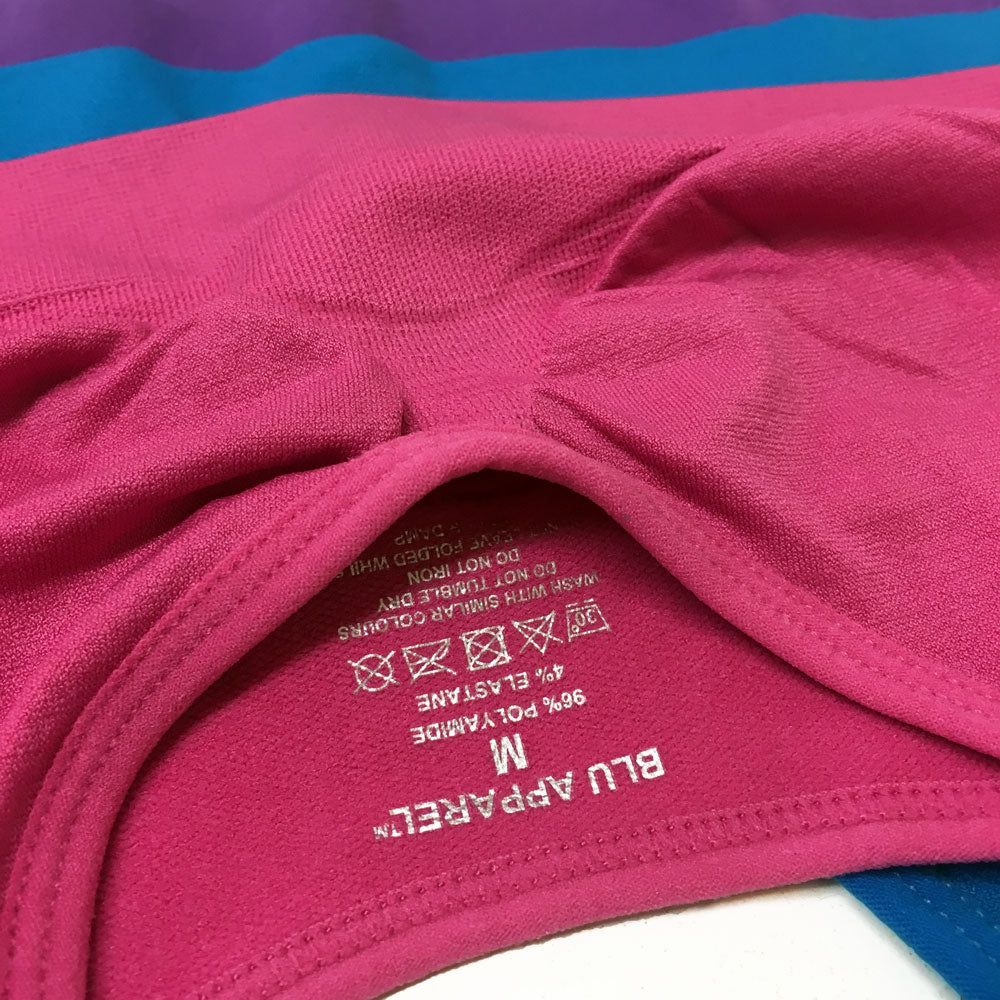 3 Pack Comfort Colour Seamless Bra - Aqua, Pink, Lilac - Blu Apparel