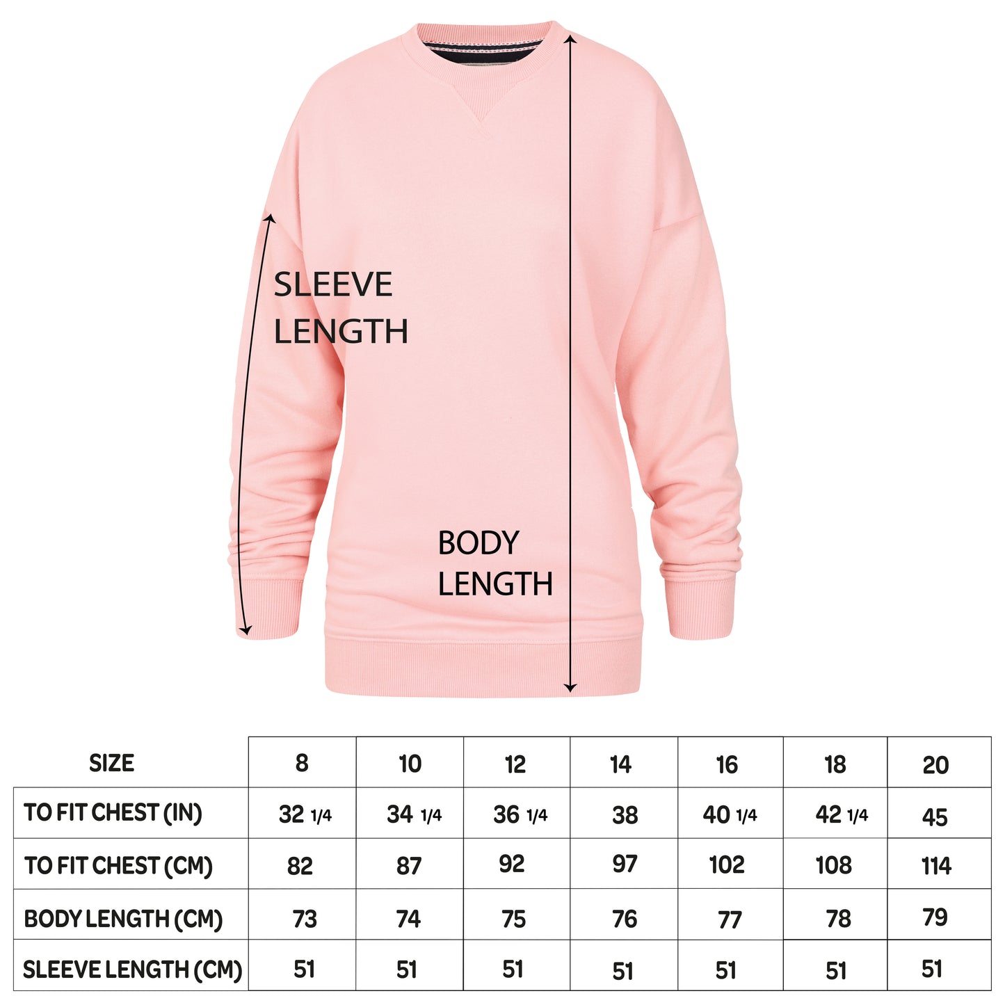 Ladies Oversized Crew Neck Sweater - Navy
