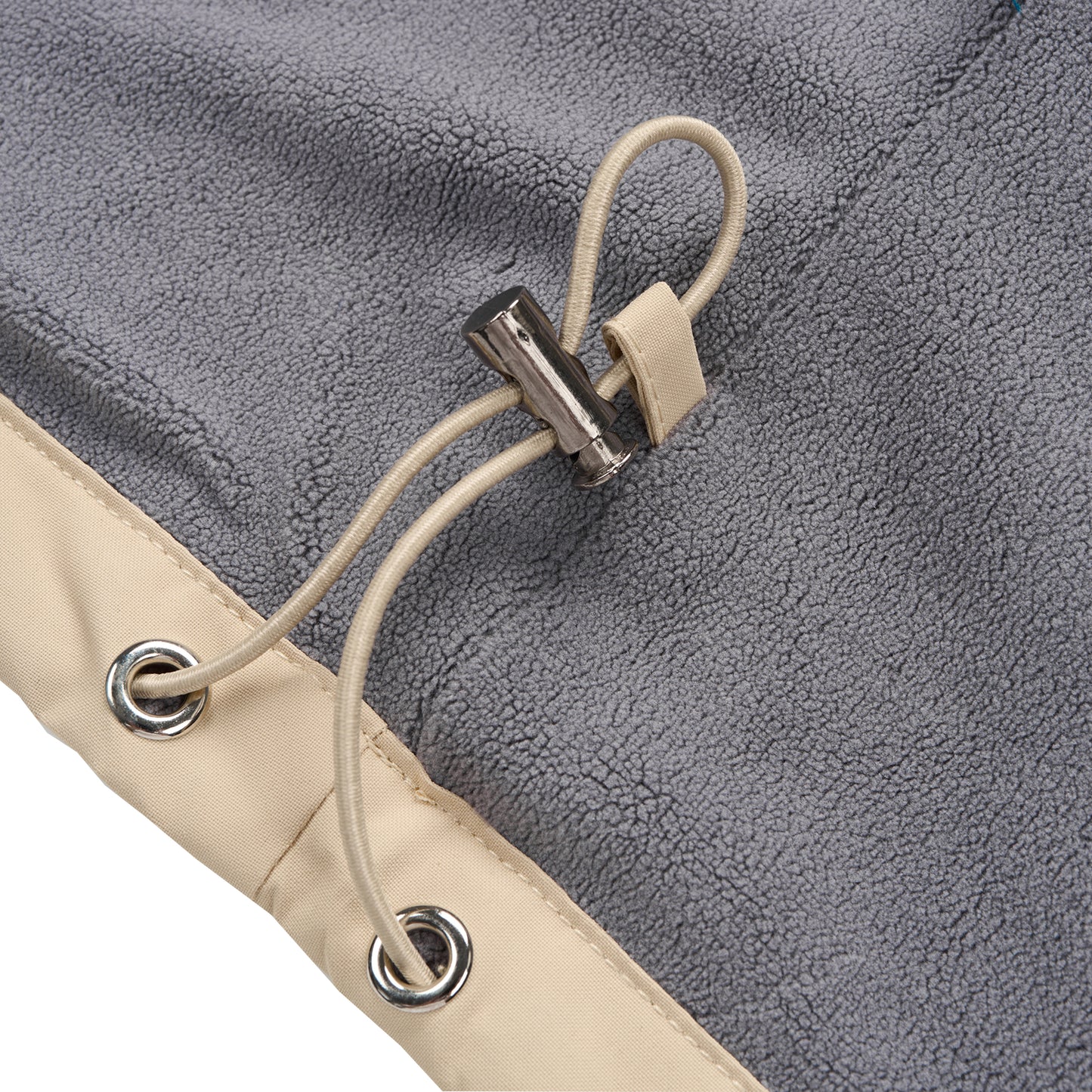 Ladies Fleece Lined Rain Jacket - Beige - Blu Apparel