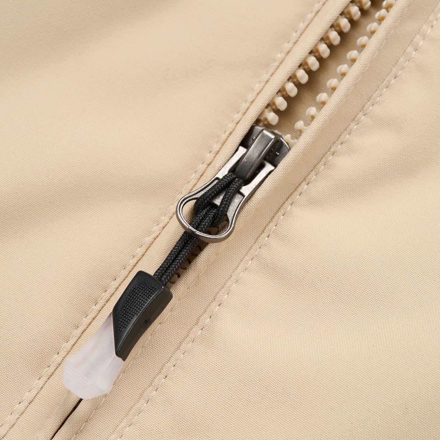 Ladies Fleece Lined Rain Jacket - Beige - Blu Apparel