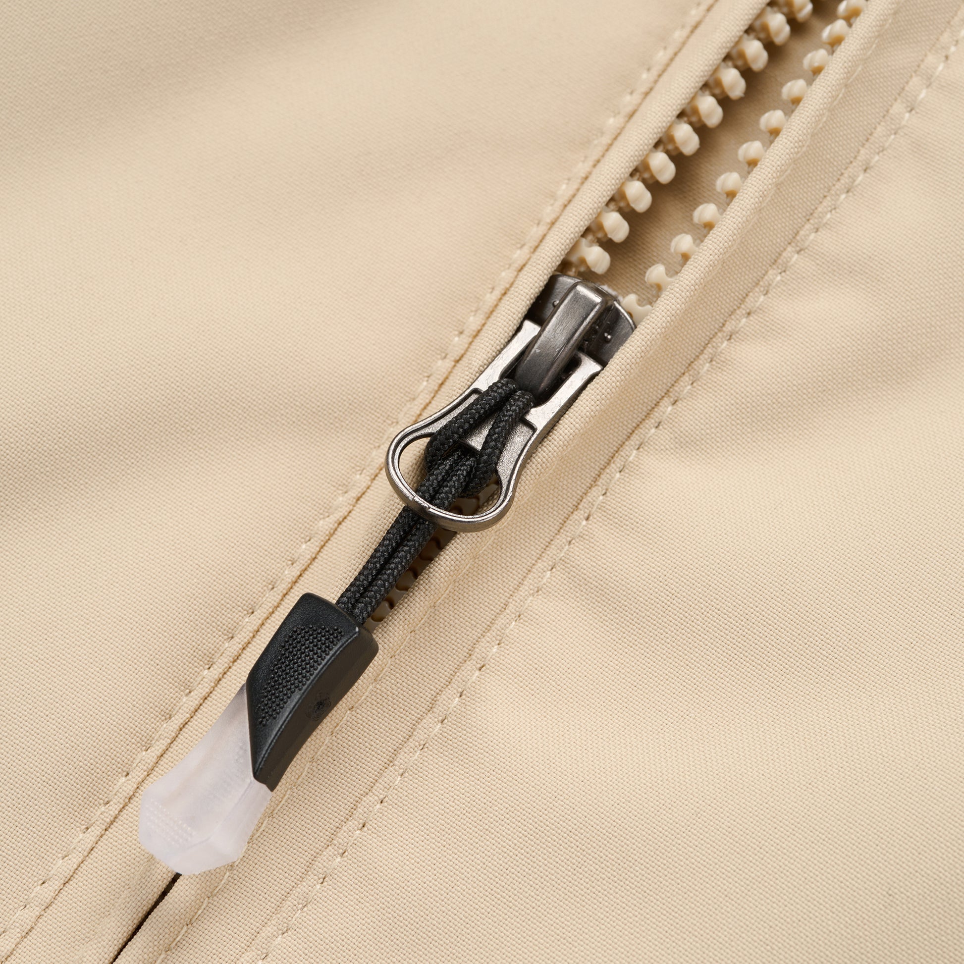 Ladies Fleece Lined Rain Jacket - Beige - Blu Apparel