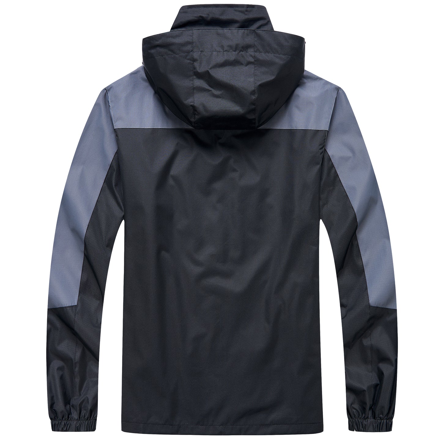 Men's Outdoor Rain Jacket - Black / Grey