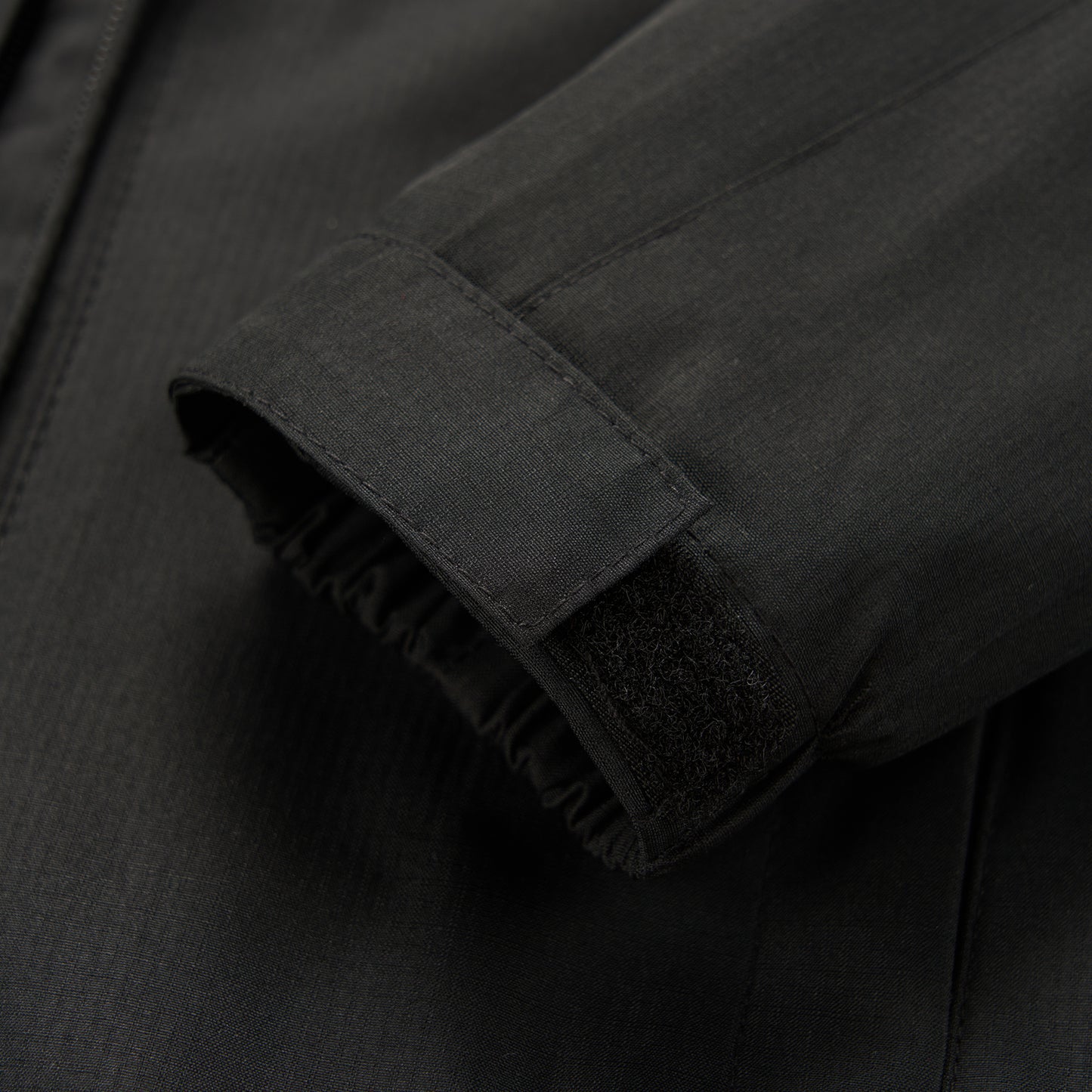 Kids Fleece Lined Waterproof Rain Jacket - Black